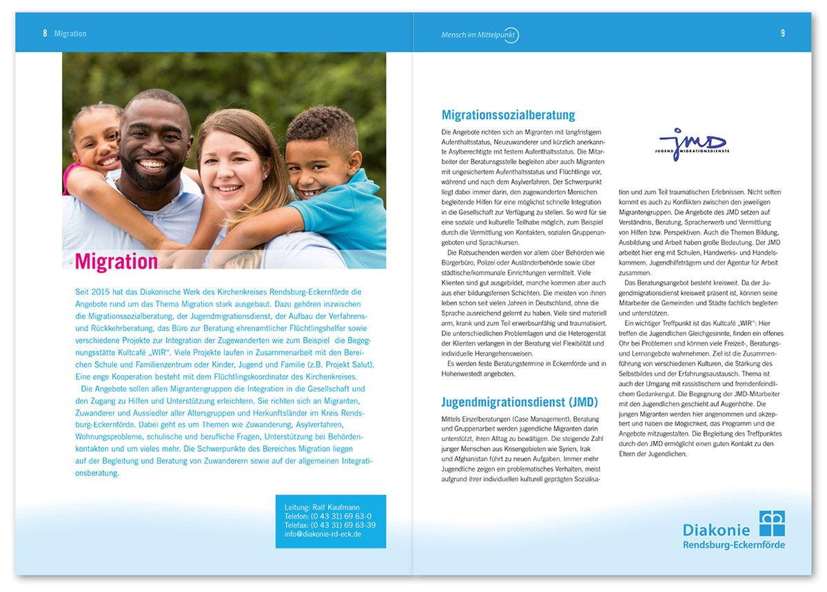 Diakonie Rendsburg-Eckernförde, Doppelseite