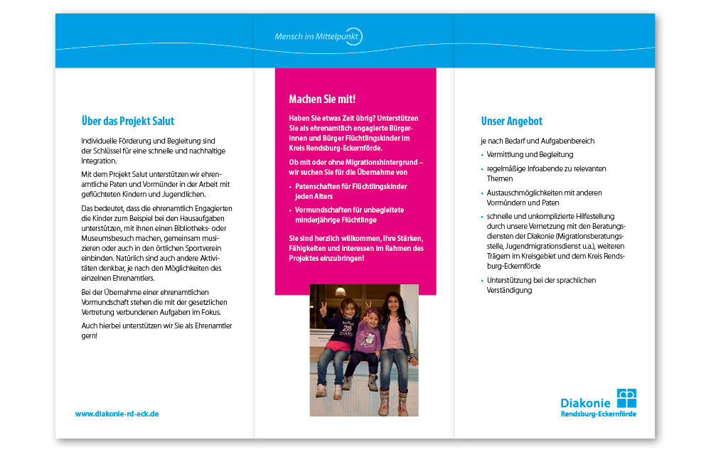 Diakonie Rendsburg-Eckernförde, Flyer Innenteil
