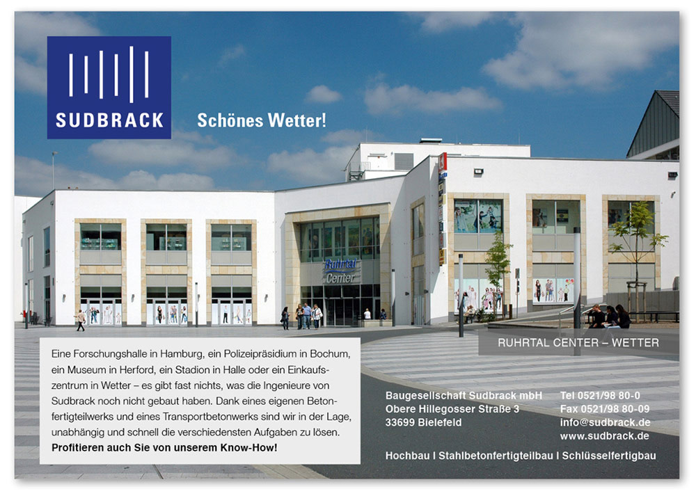 Sudbrack Anzeige, Ruhrtal Center in Wetter