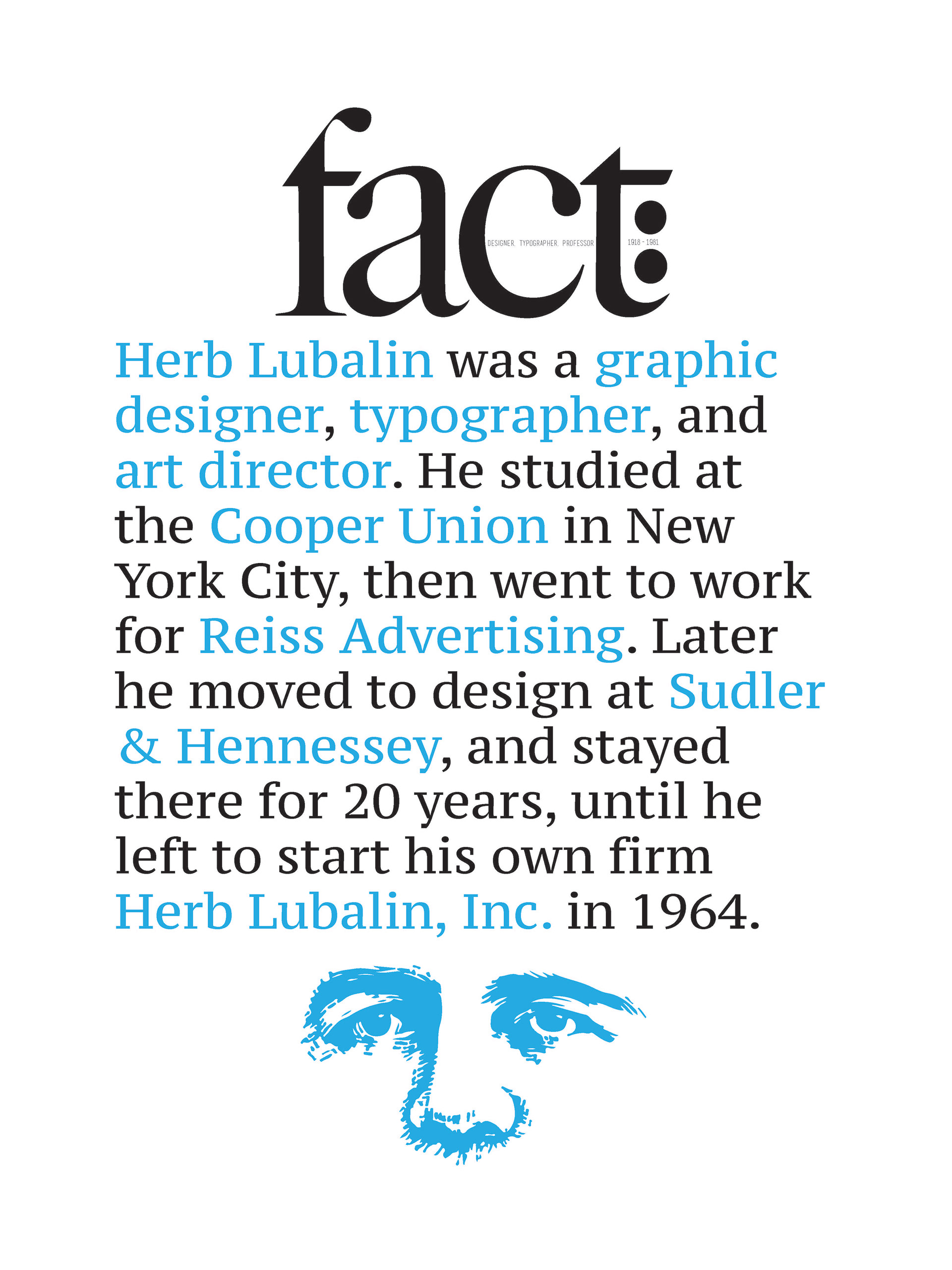 HERB LUBALIN RESEARCH POSTER