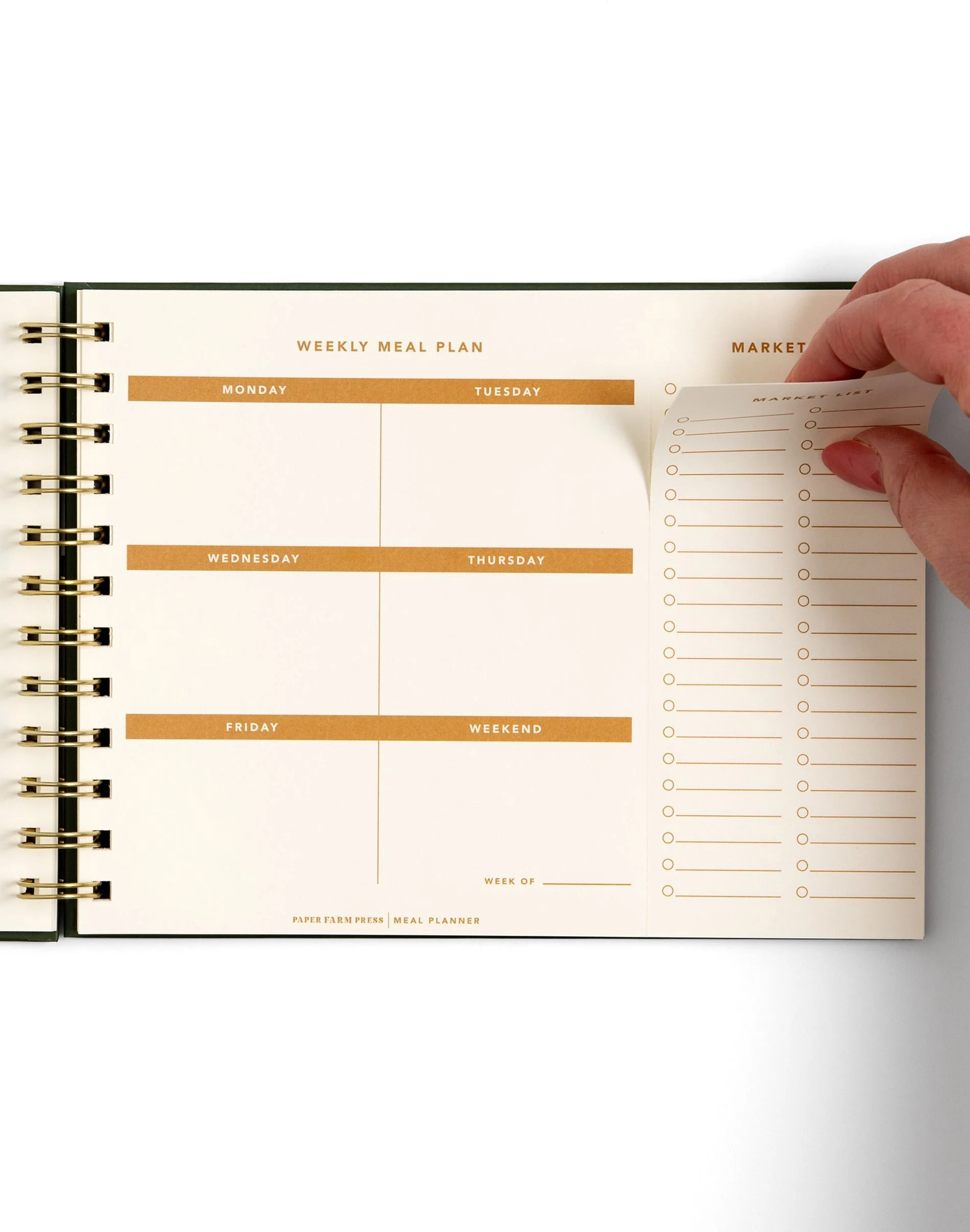 WEEKLY MEAL PLANNER • PAPER FARM PRESS