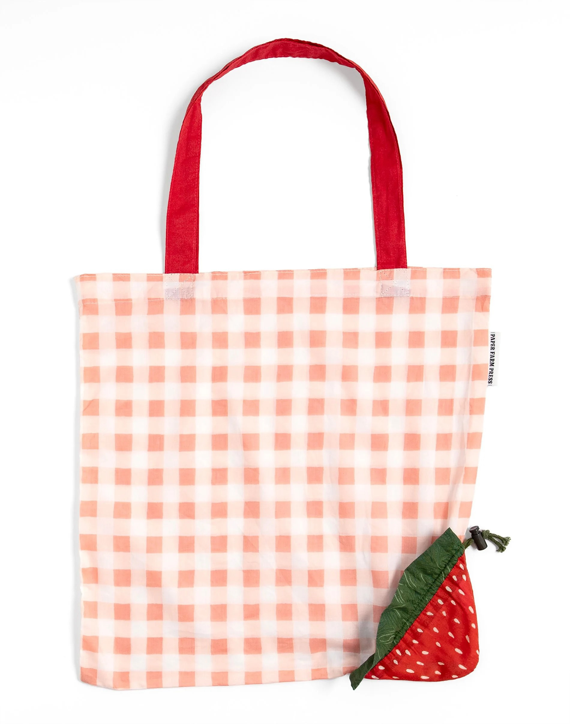 STRAWBERRY FOLDABLE MARKET TOTE