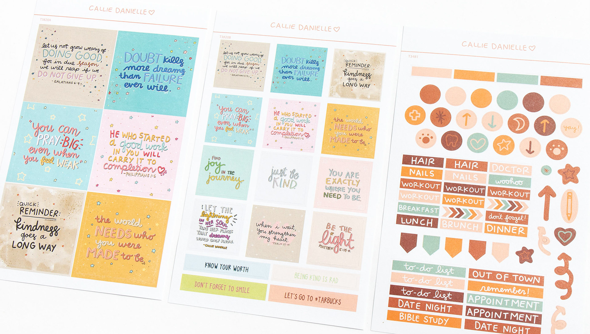 PLANNER STICKERS • CALLIE DANIELLE