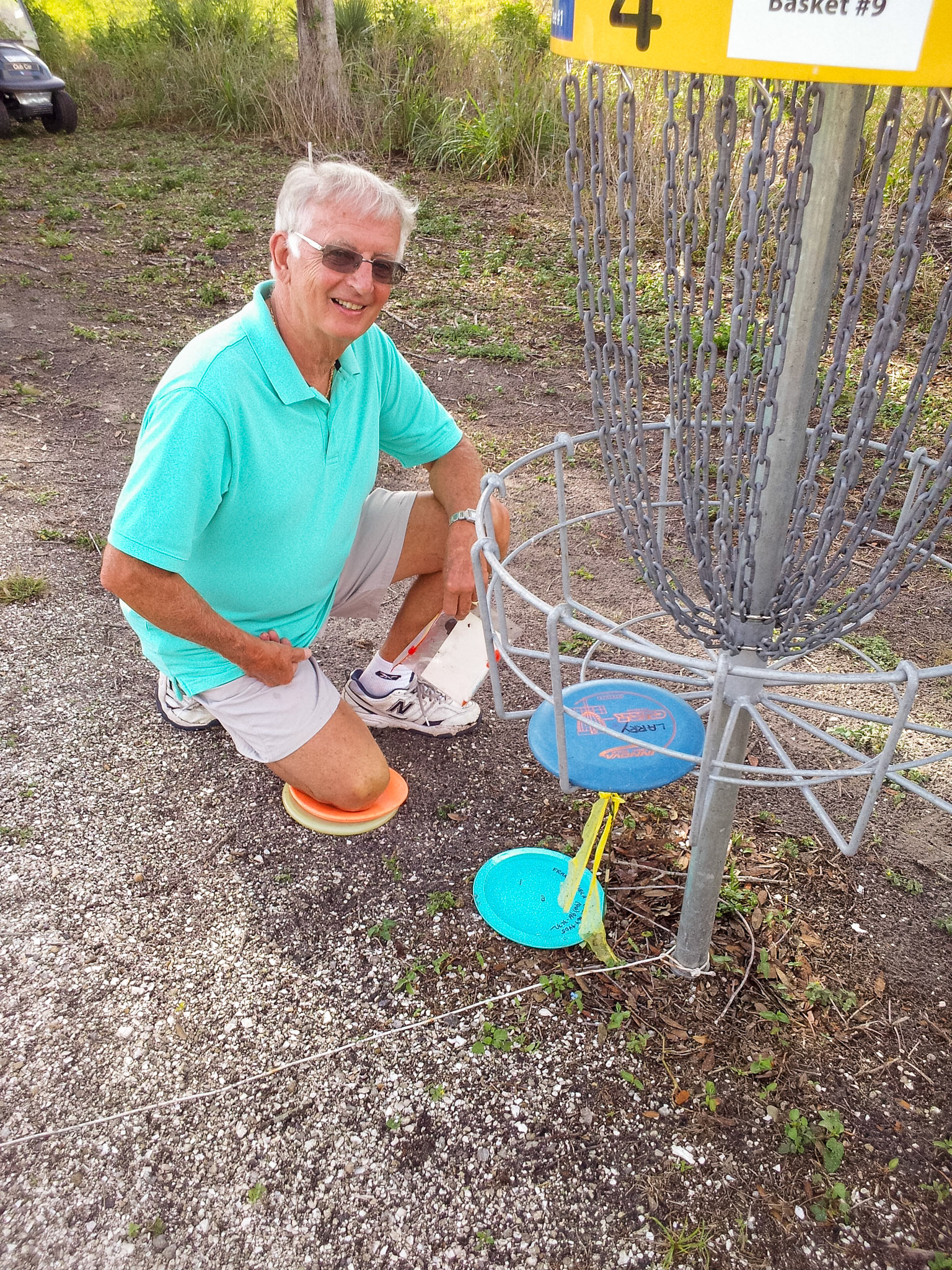 Fran was the driving force to initiate Disc Golf at the resort.