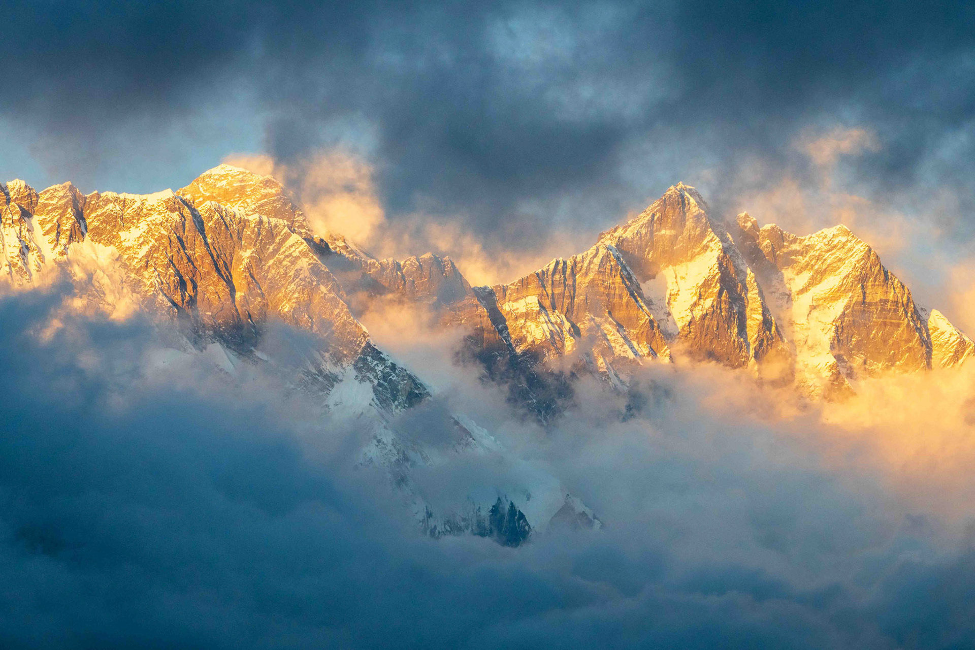 Everest and Lhotse