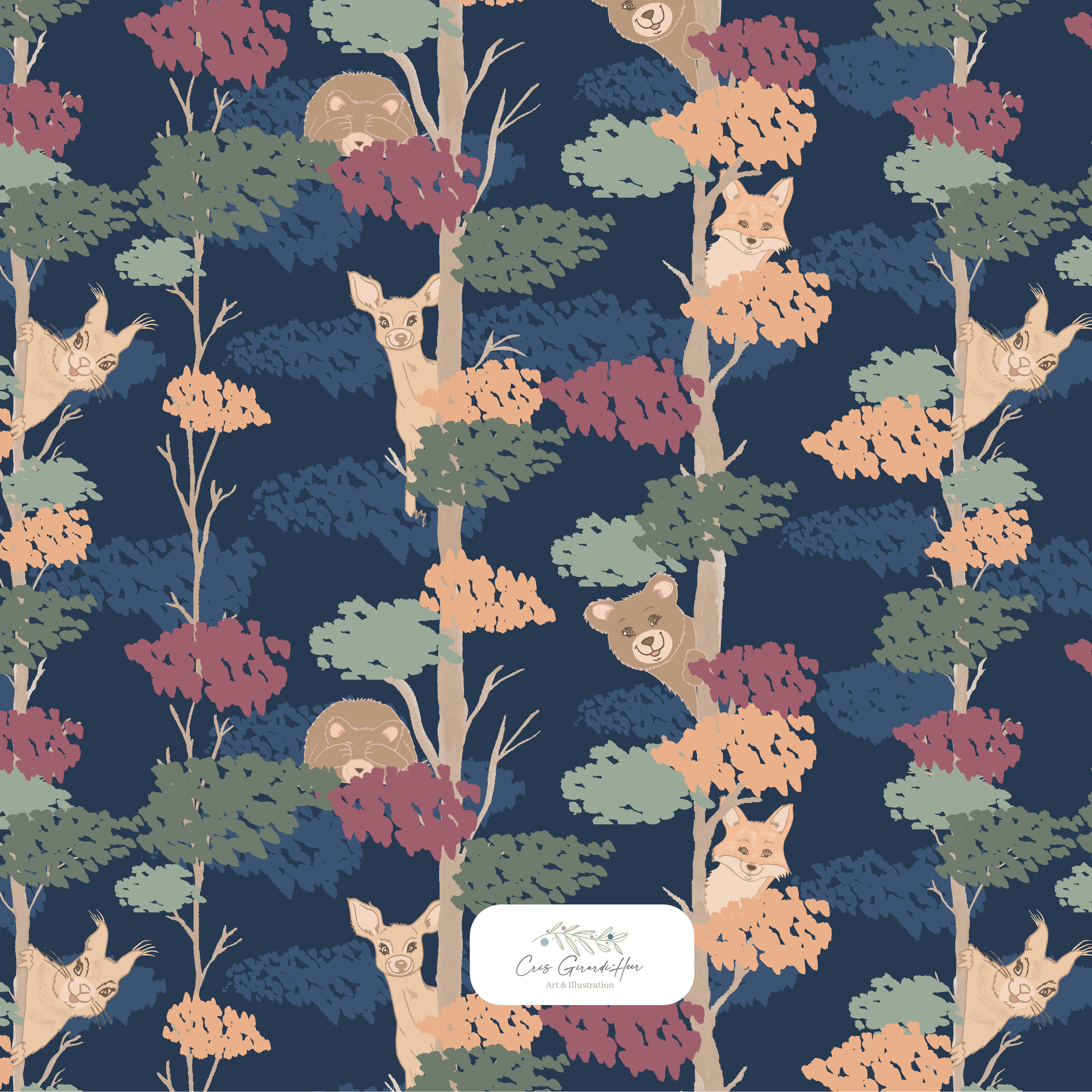 Hide and Seek in the Forest - Colorway 2