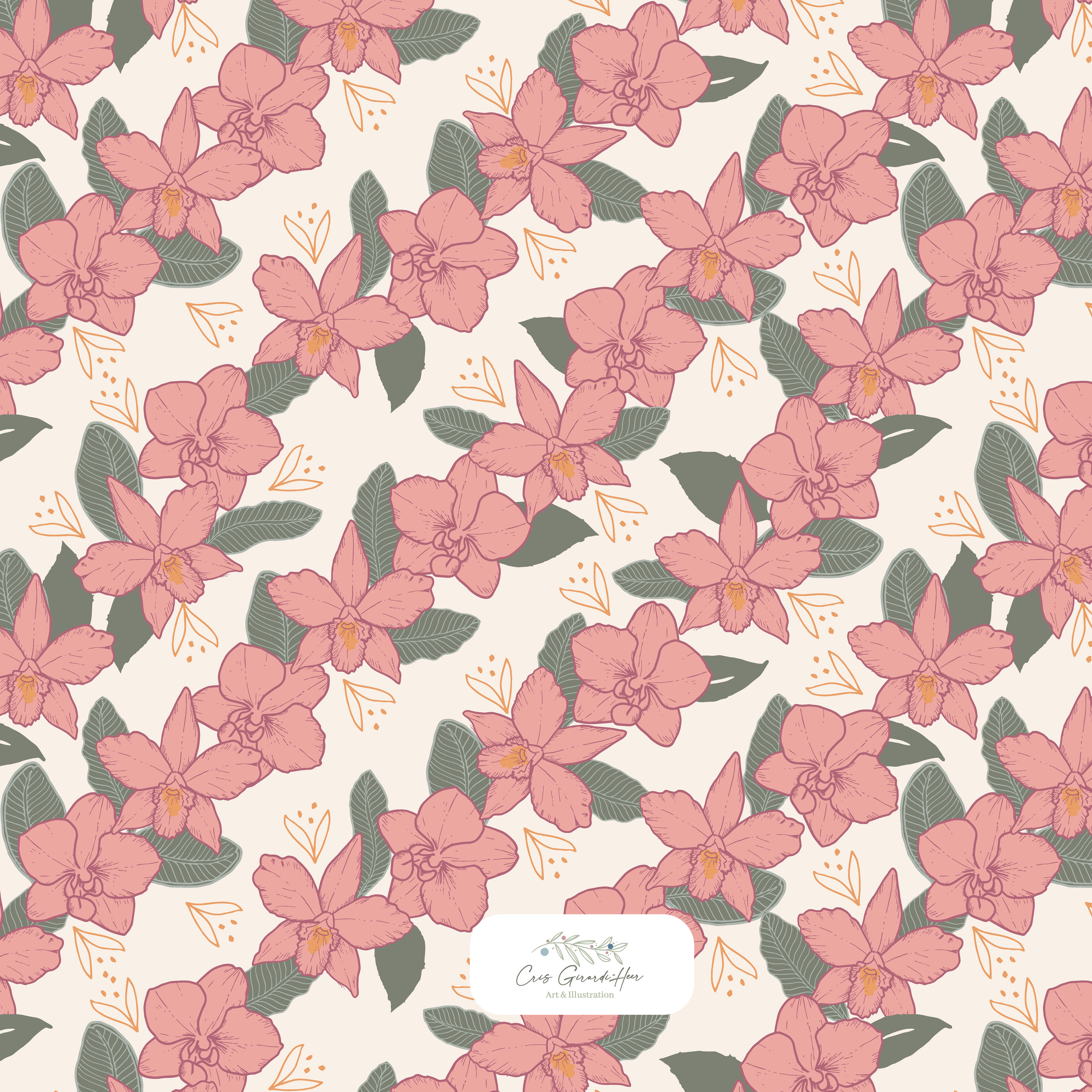 Orchids- Colorway 2