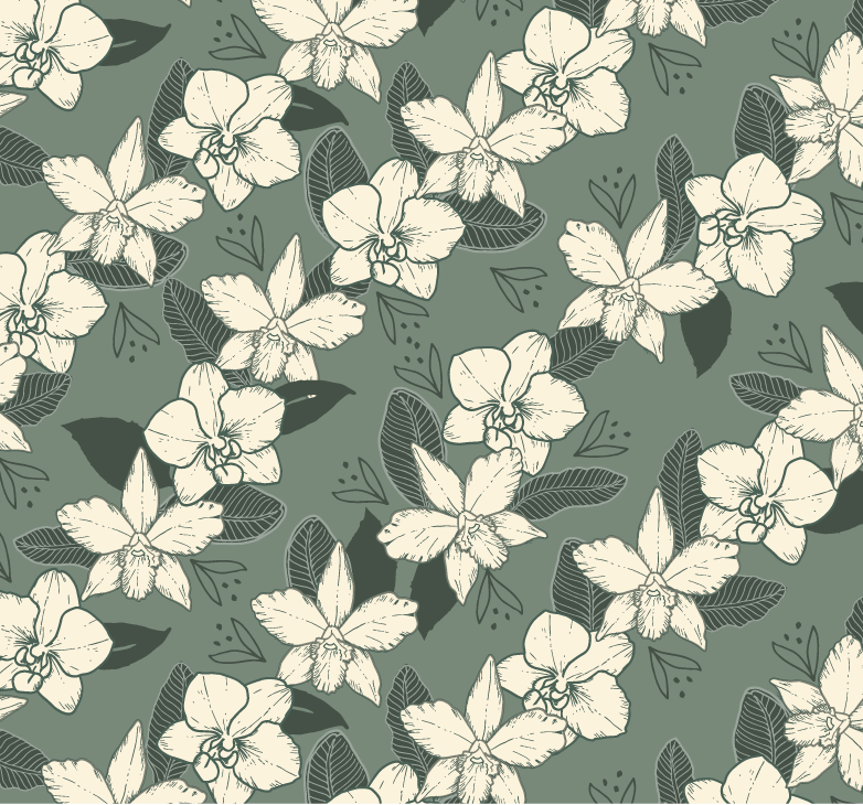 Orchids - - Colorway 1
