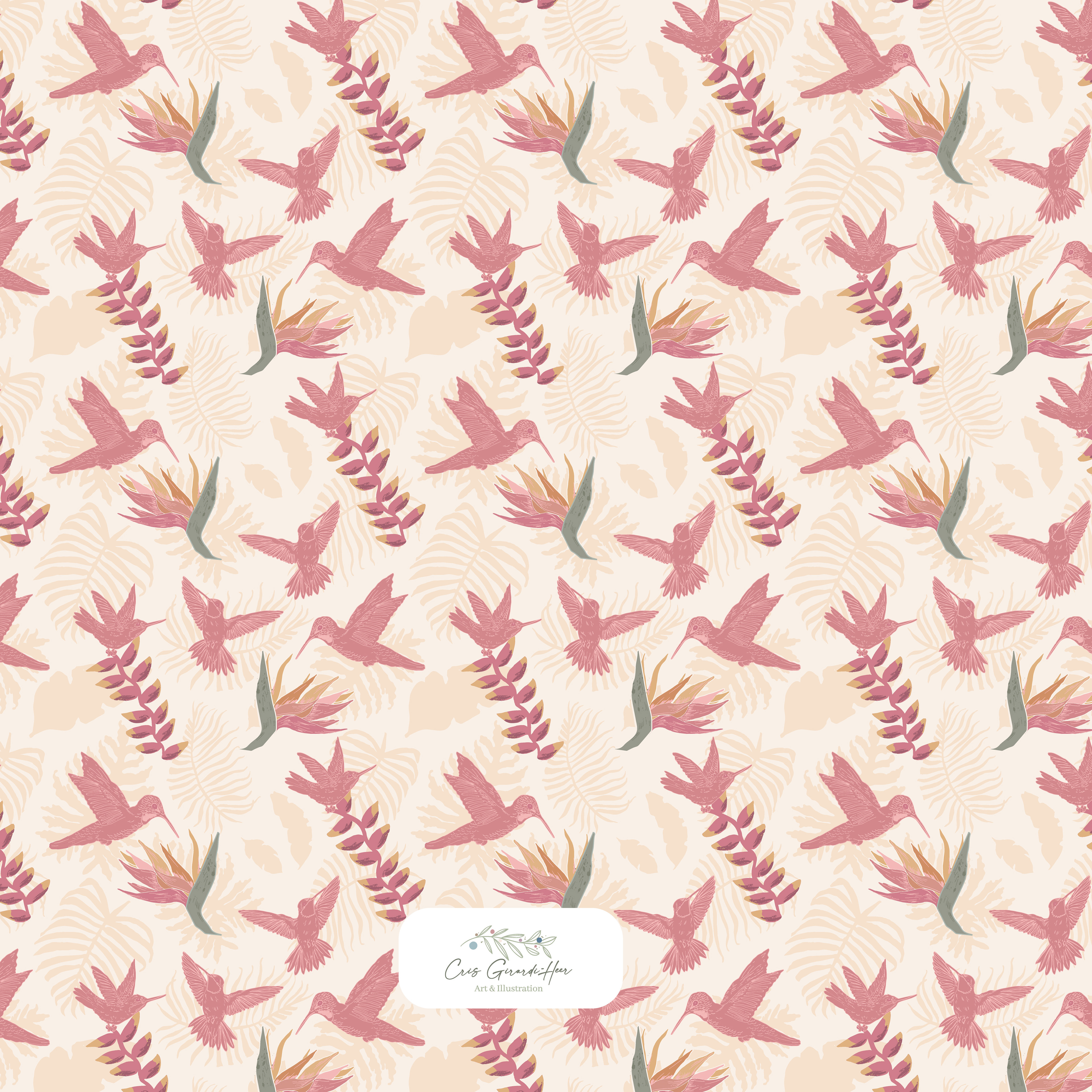Hummingbirds - Colorway 1
