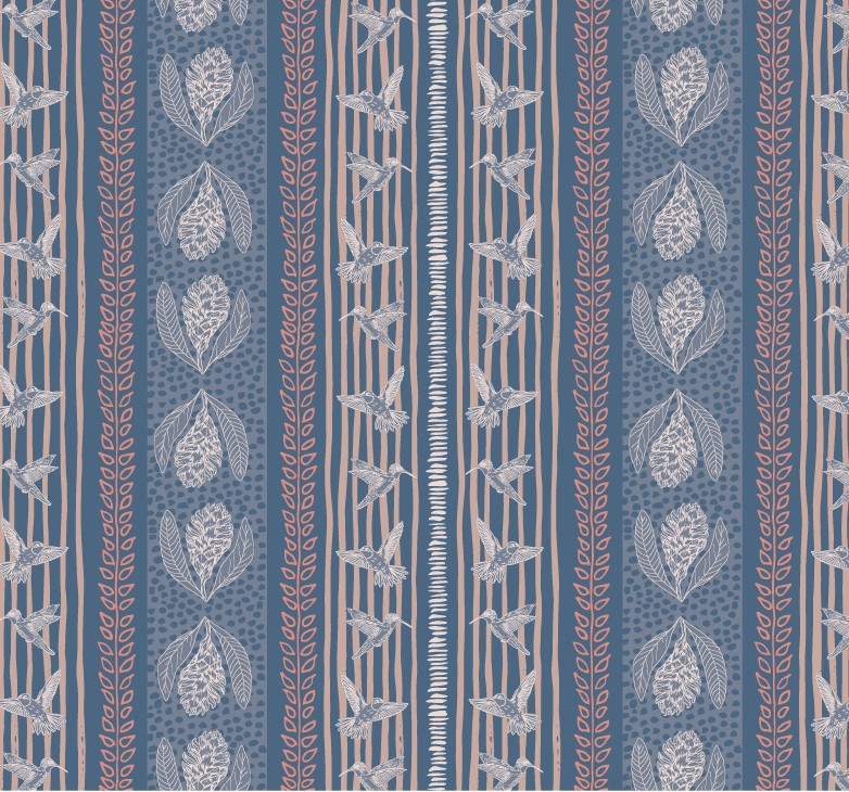 Birds and Stripes - Colorway 1