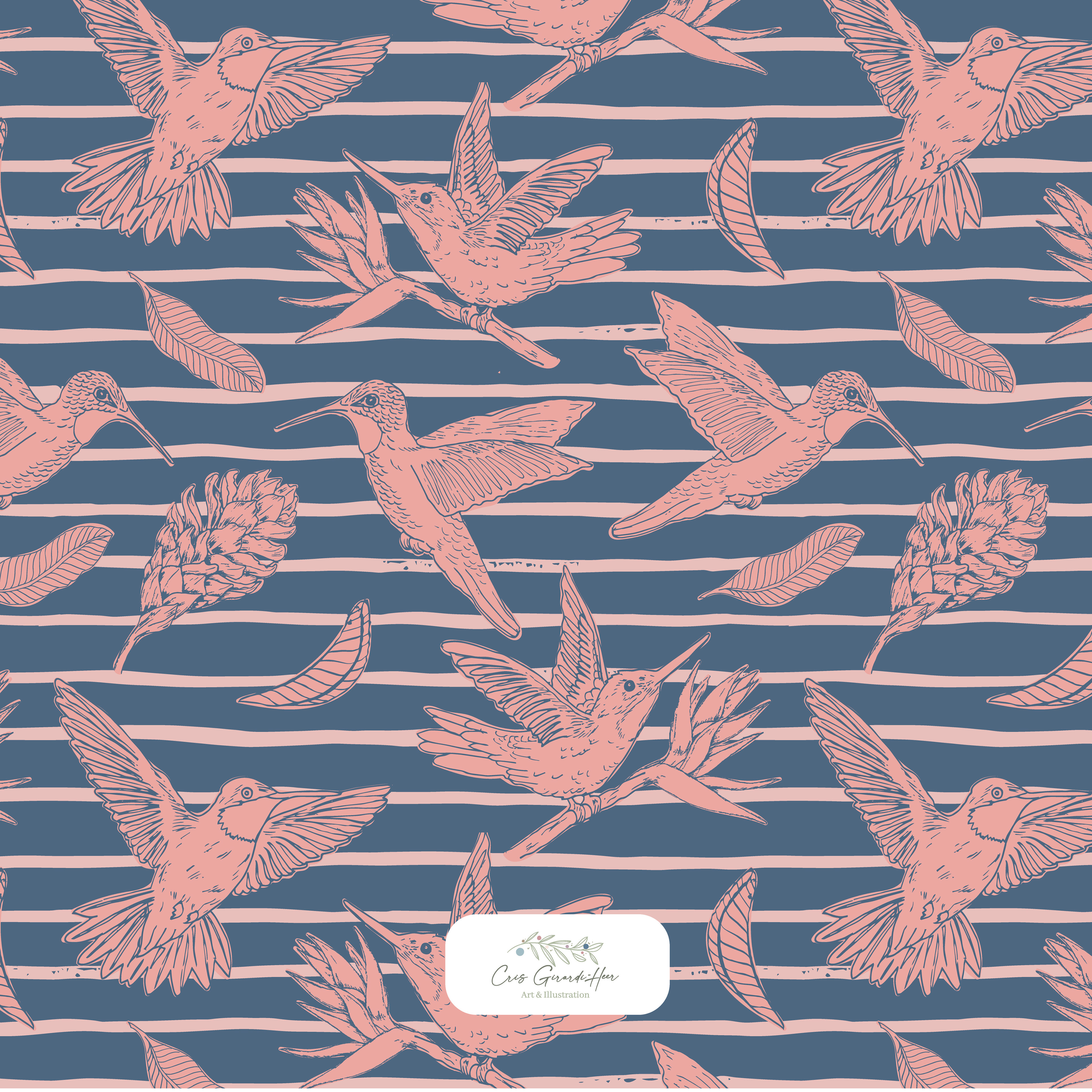 Flying Birds - Colorway 4