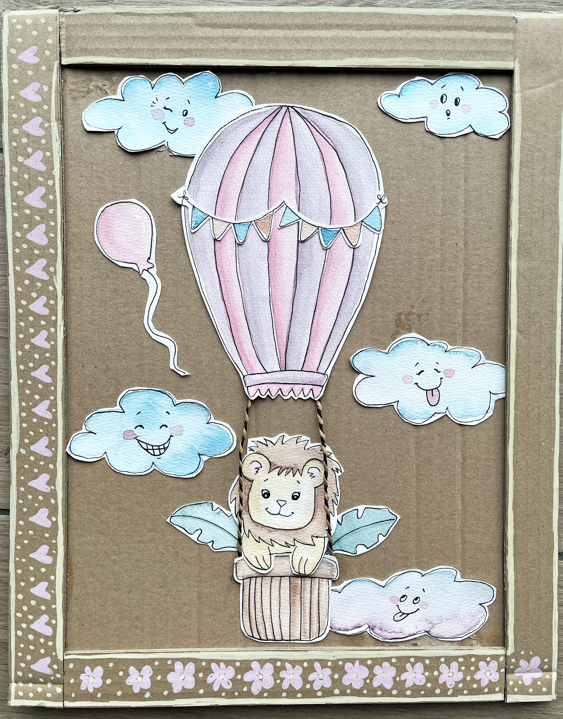 Individuelle Kunstprojekt "Heißluftballoon"