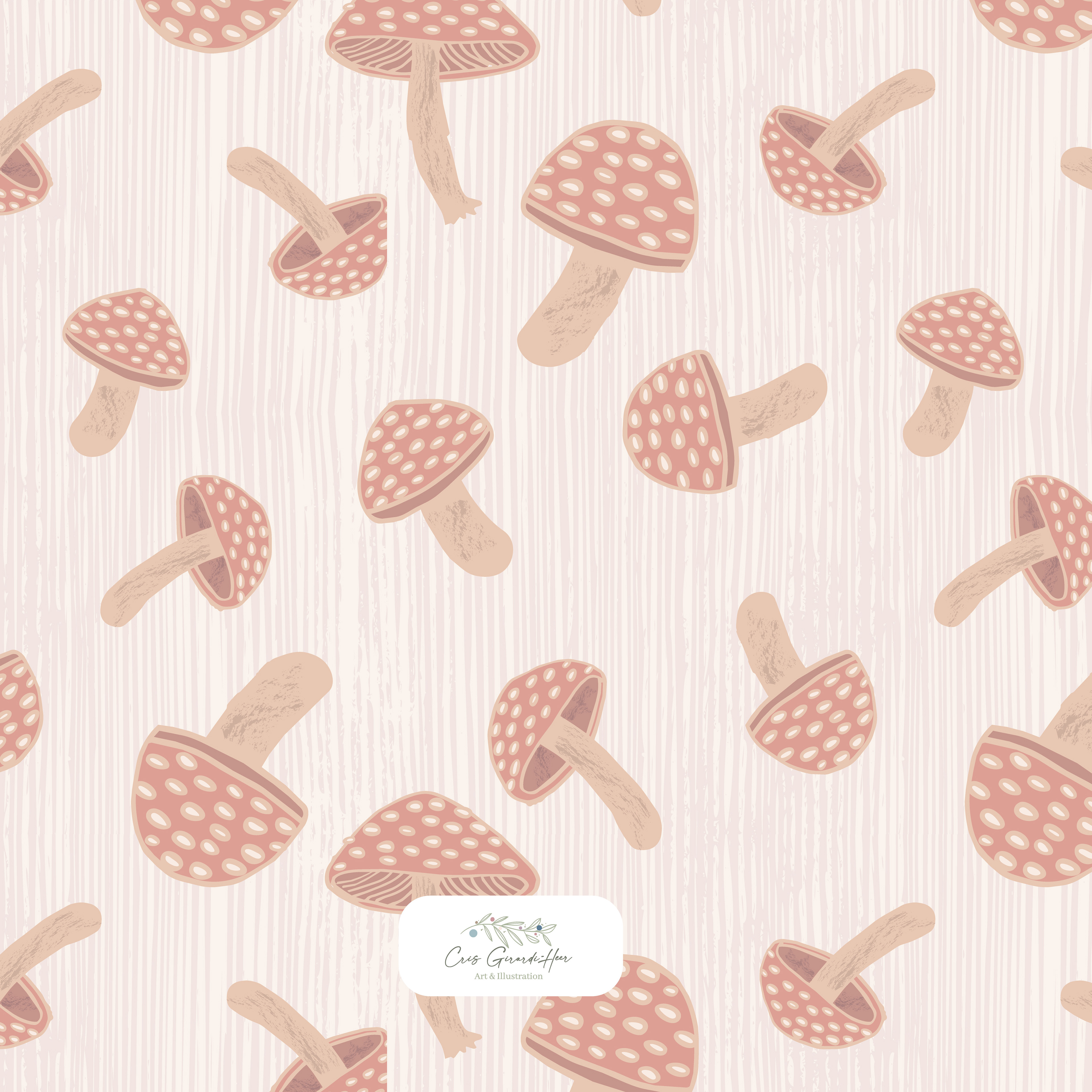 Dancing Mushrooms - Colorway 1