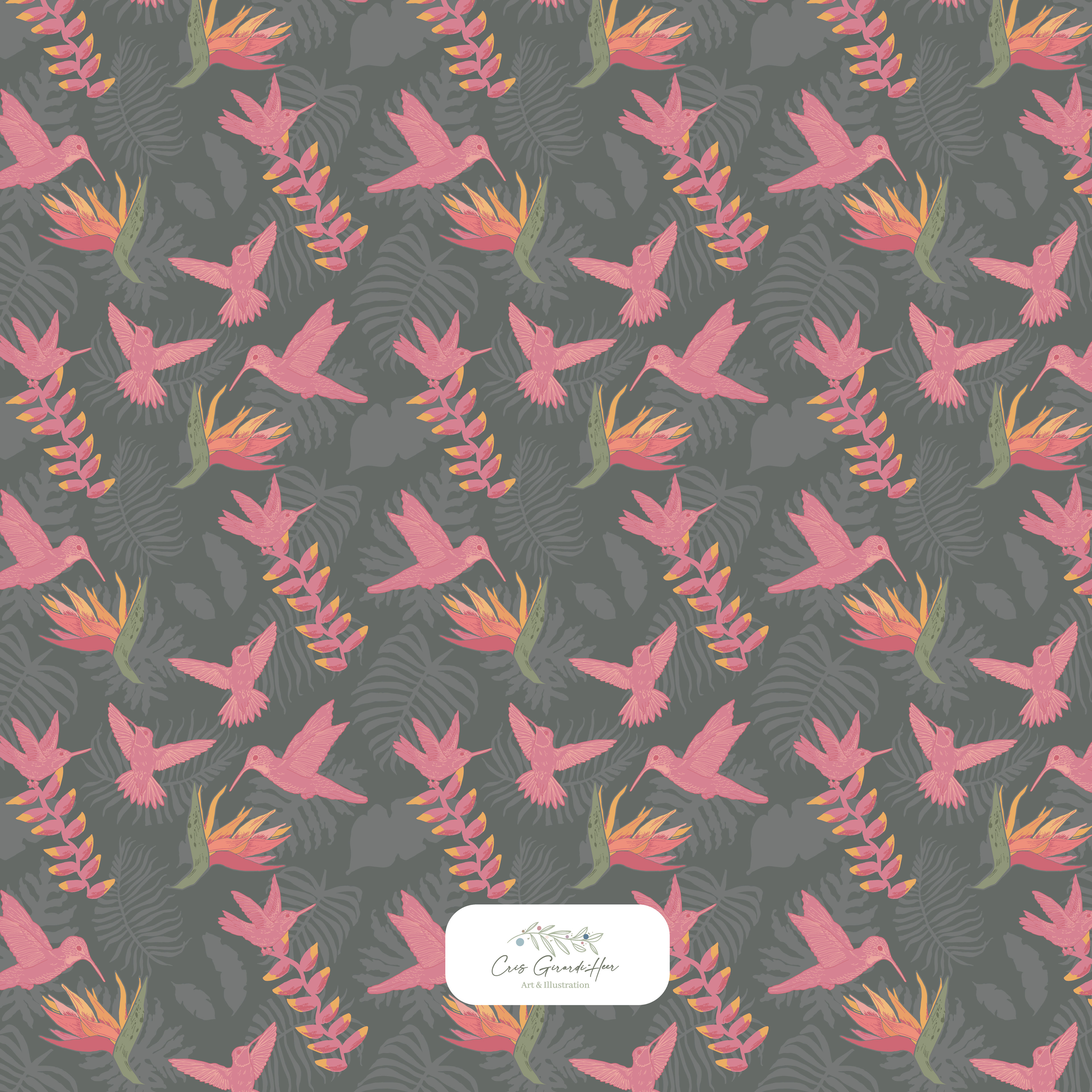 Hummingbirds - Colorway 2