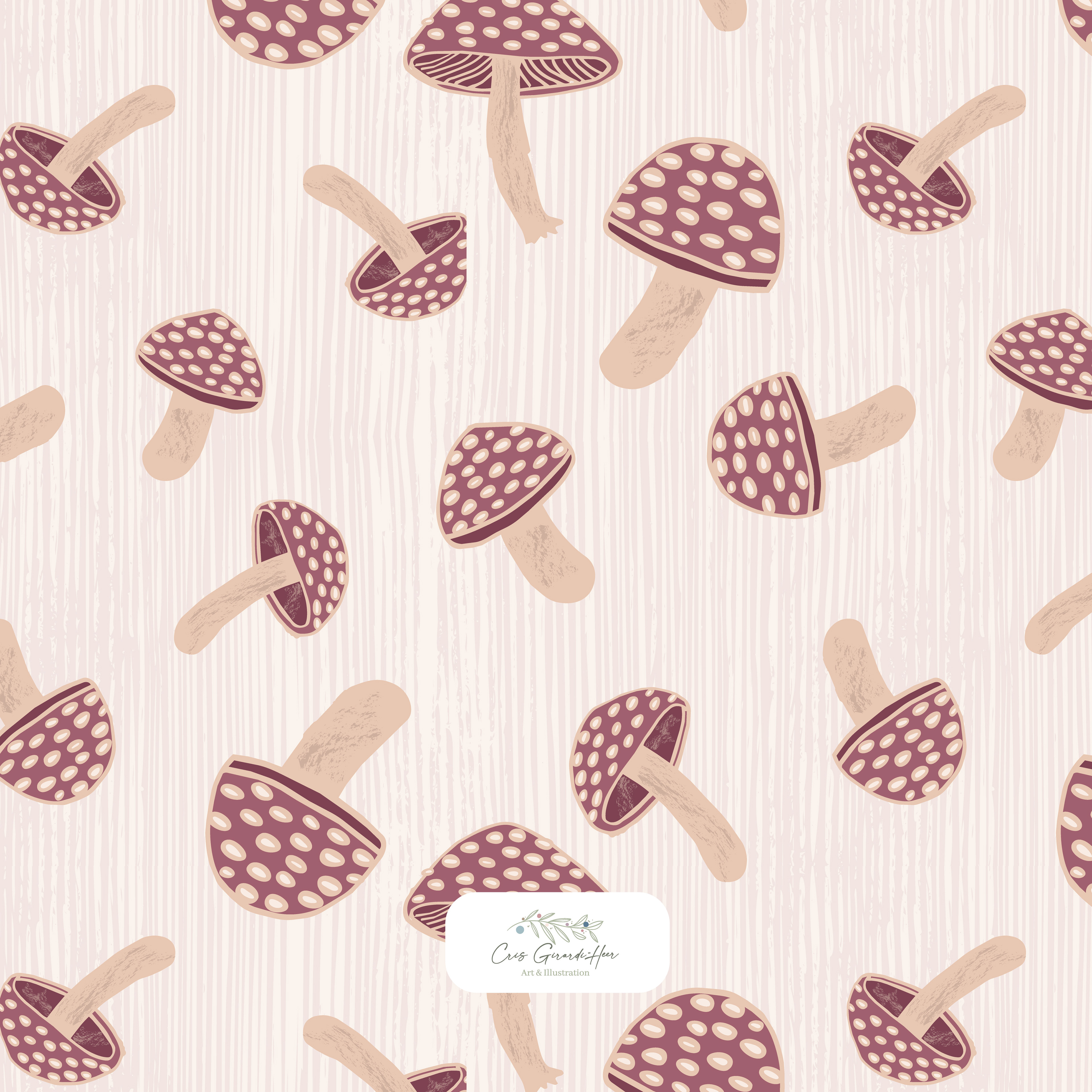 Dancing Mushrooms - Colorway 2