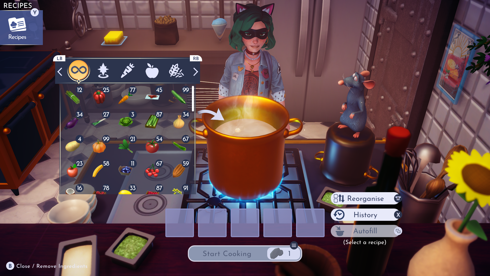 My final take on the redesign of the cooking inventory