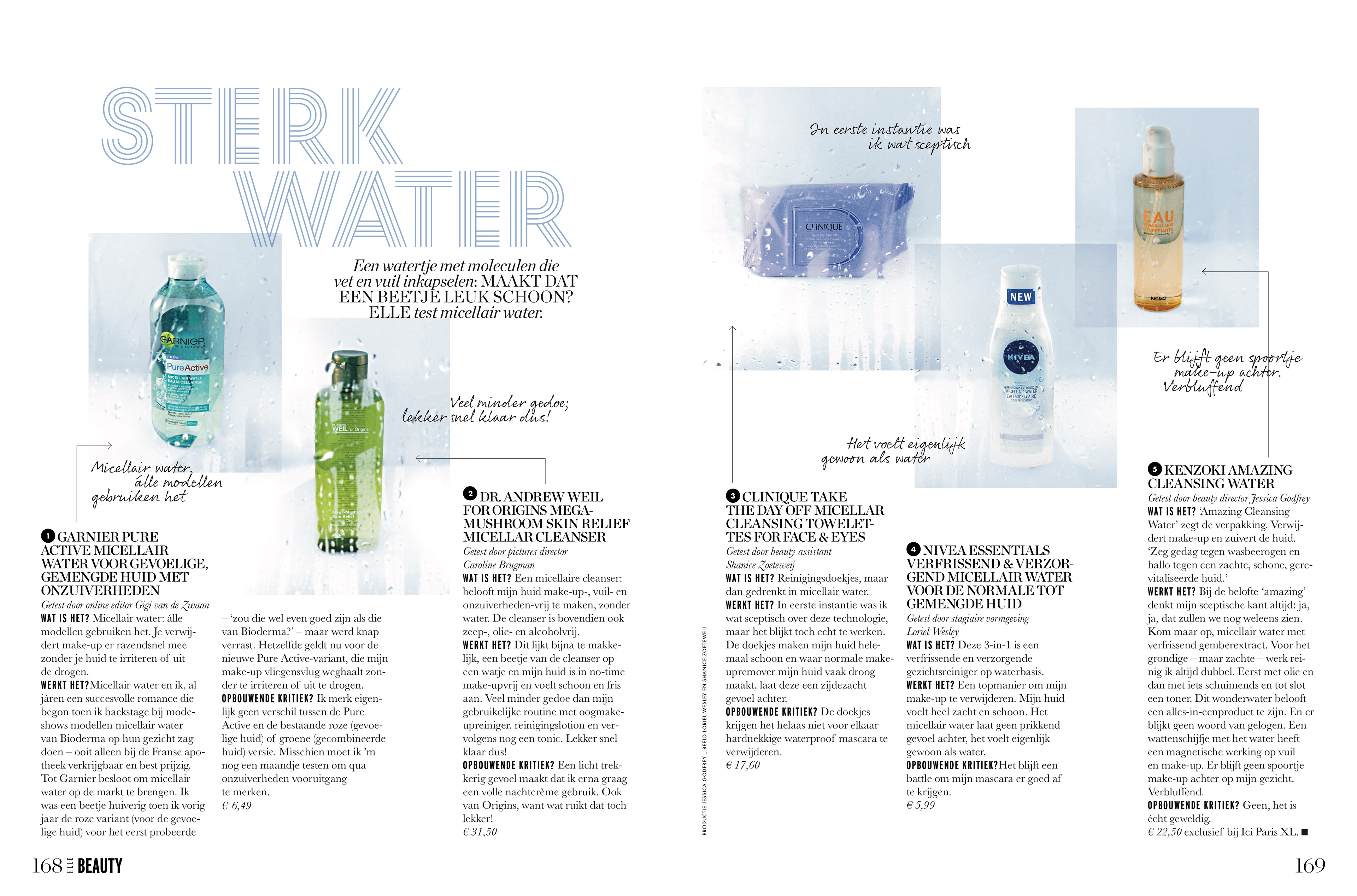 Beauty review feature designed and photographed by Me