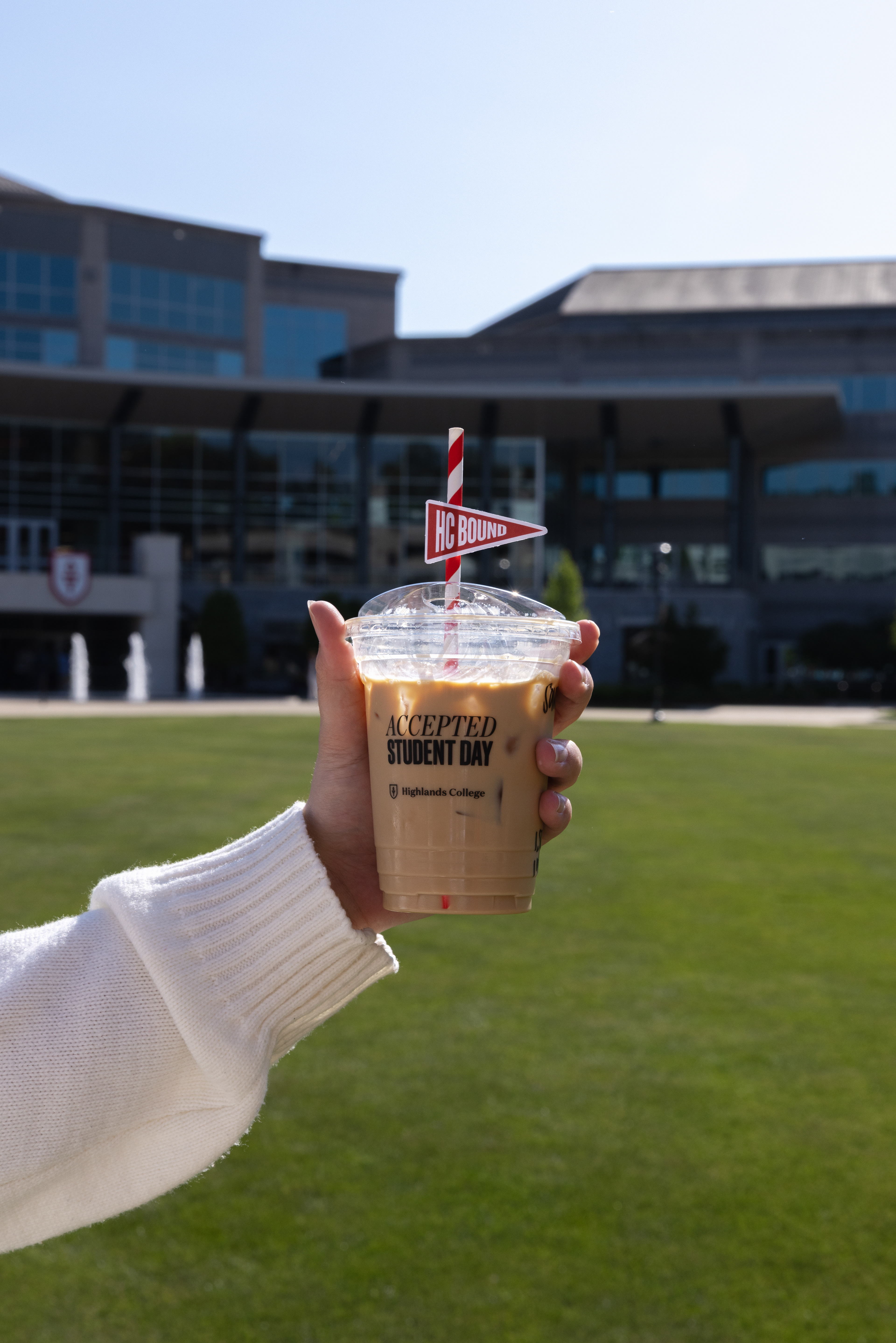 Custom Iced Coffee Drink + Straw