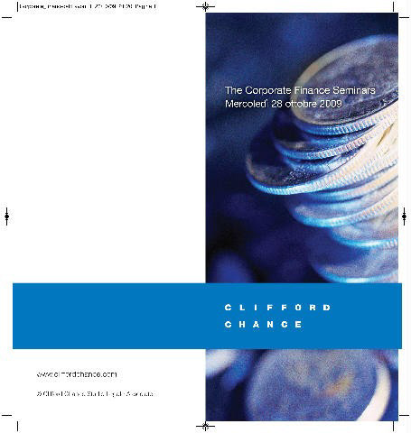 quartino promozionale Clifford Chance