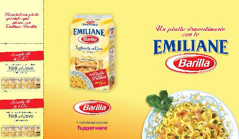 inserto promozionale per riviste Barilla