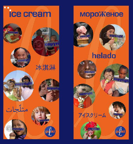 pannelli per Gelateria