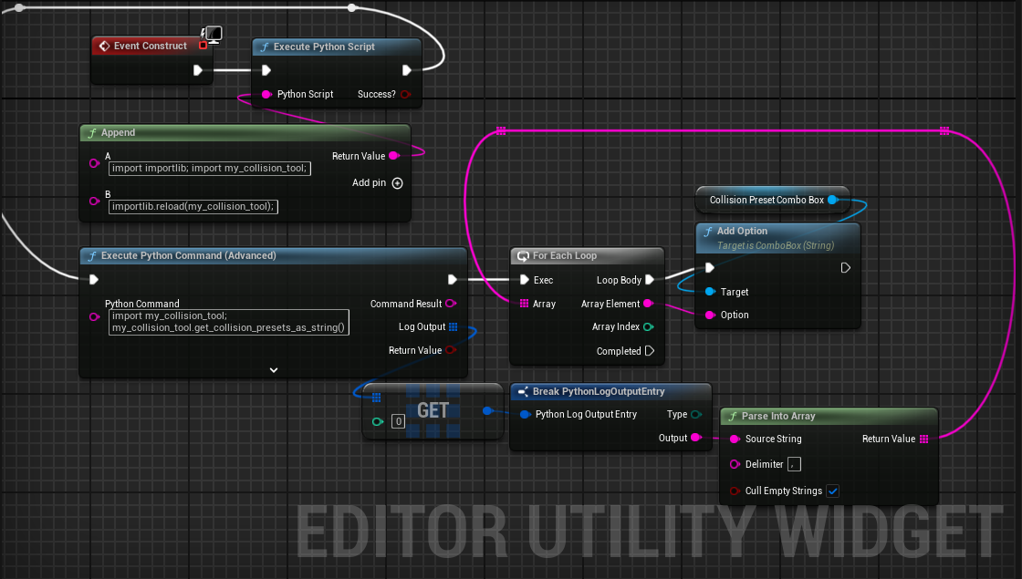 Editor Utility Widget