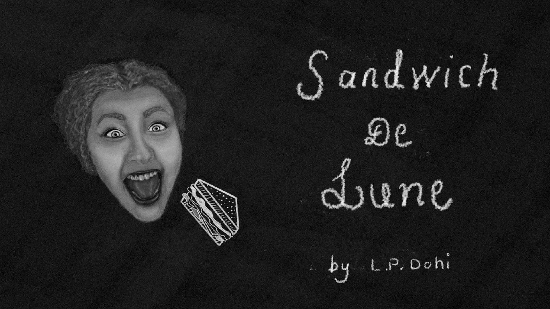 Movie Poster for a short, Sandwich De Lune