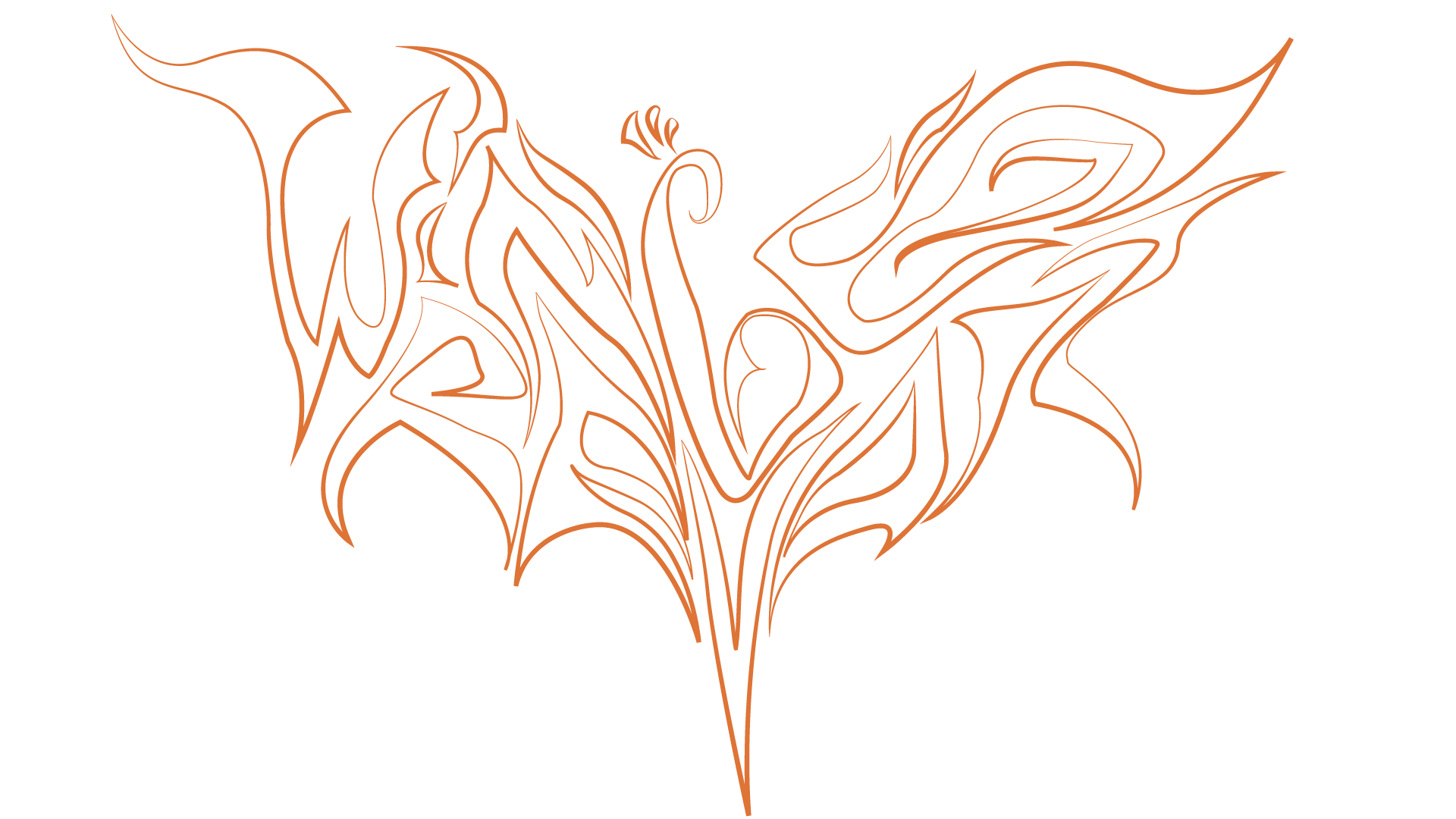 Traced sketch in Adobe Illustrator