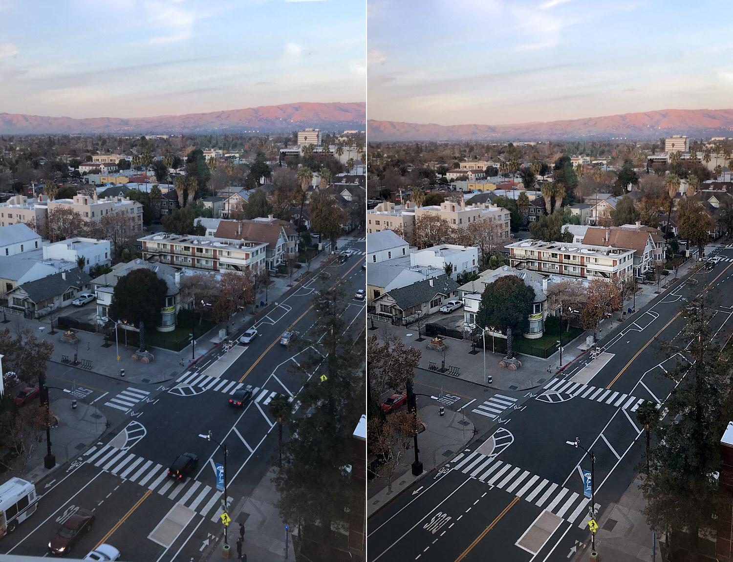 Remove cars, bus, + other distractions