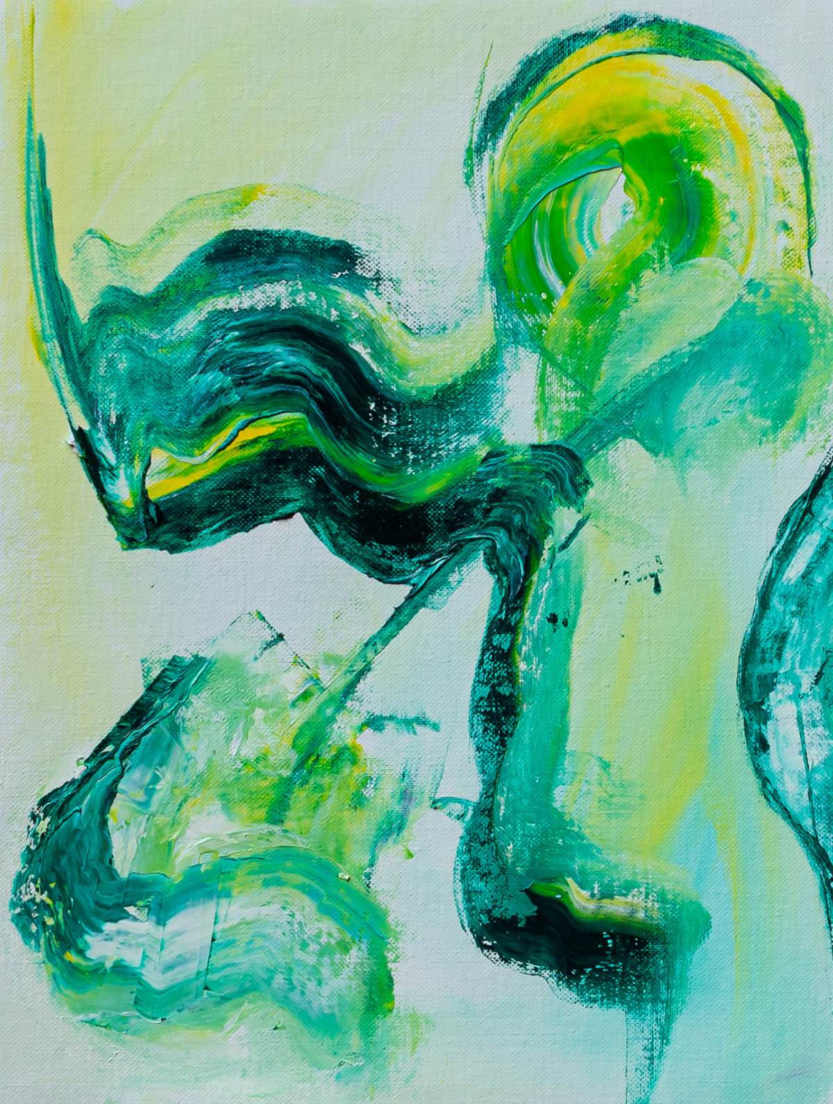 #19 "Green" (Nr. 2 von 2) | 2024 | Öl auf Leinwand | 30x40 cm