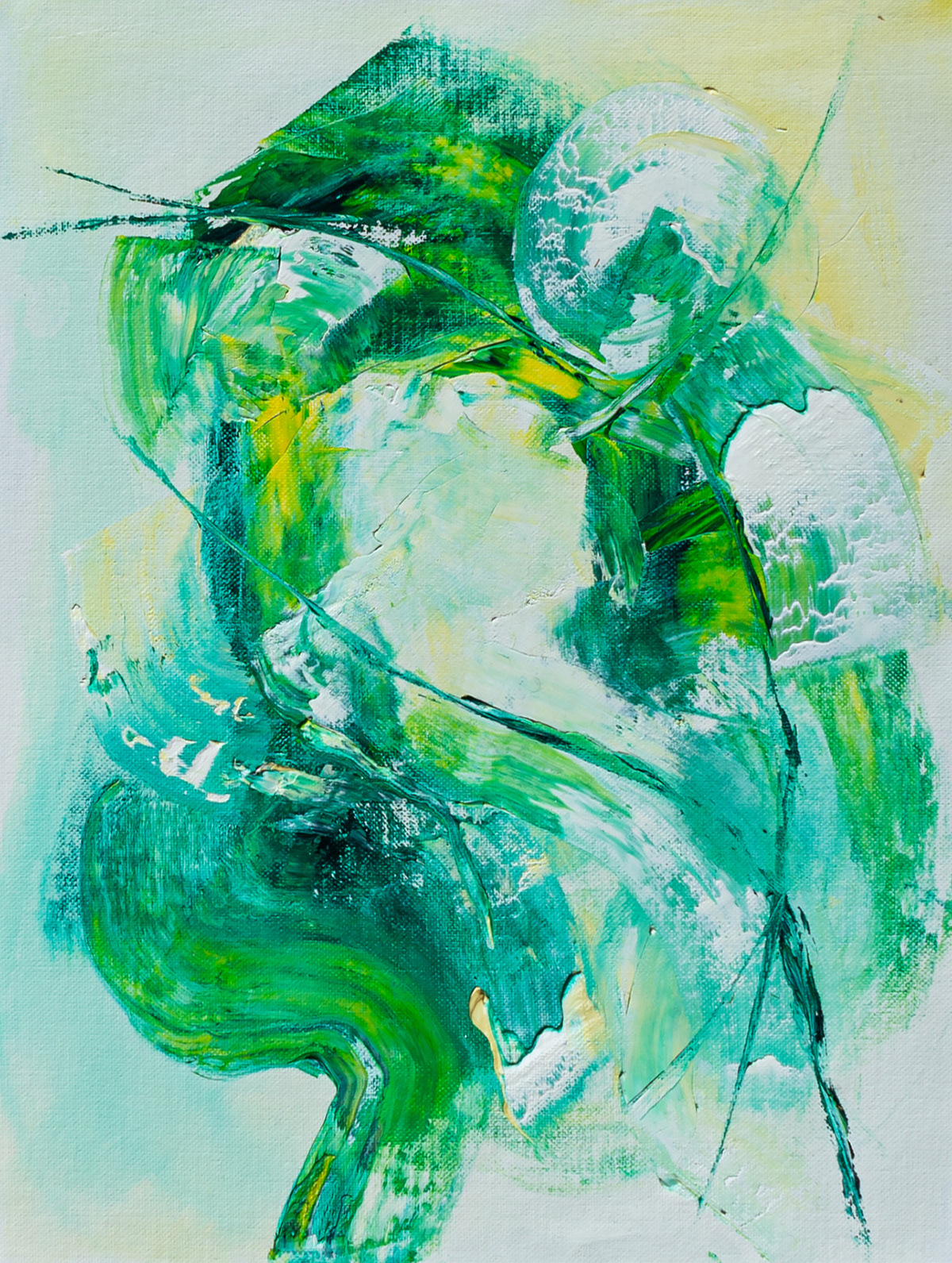 #18 "Green" (Nr. 1 von 2) | 2024 | Öl auf Leinwand | 30x40 cm
