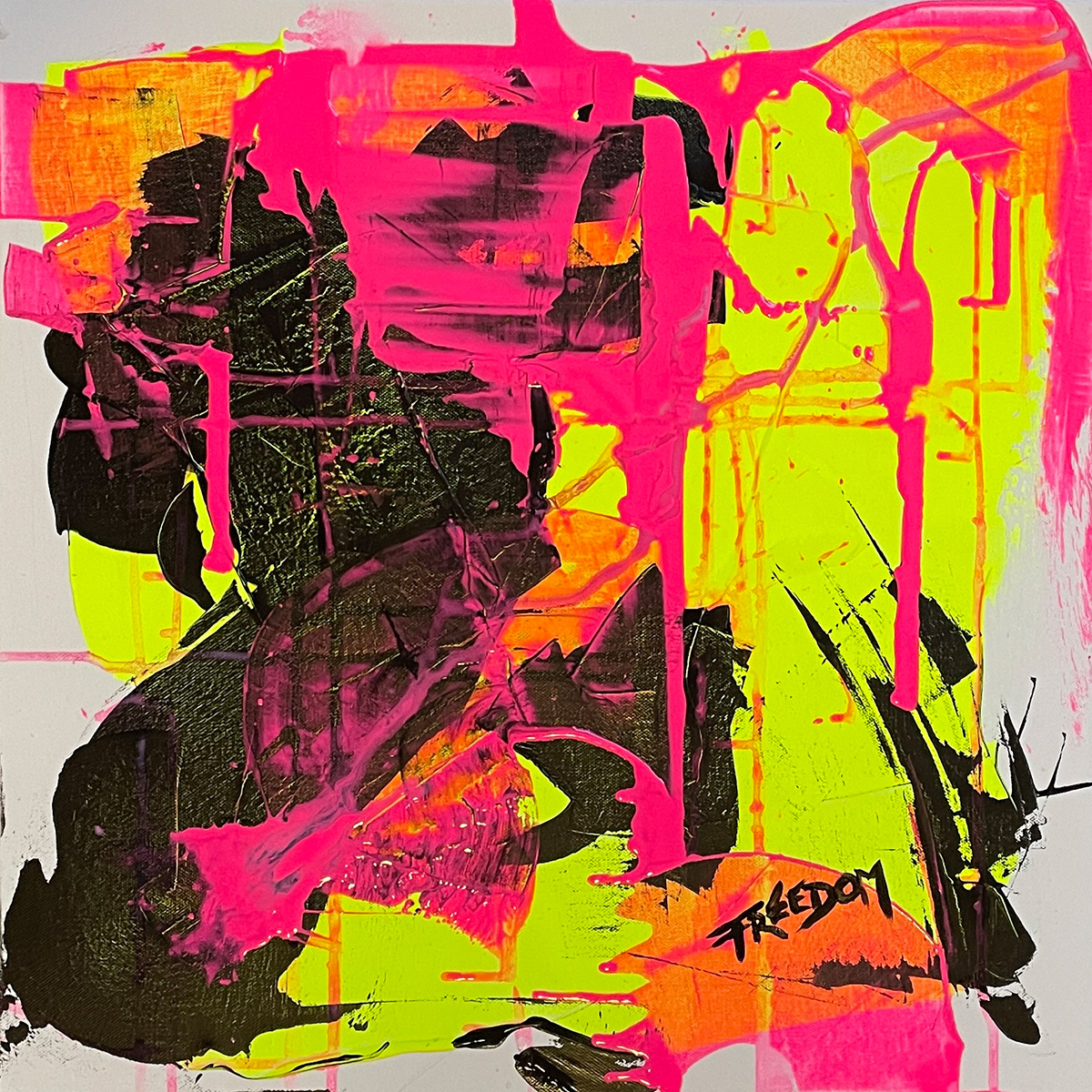 "FREEDOM" | 2024 | Acryl auf Leinwand | 50x50 cm