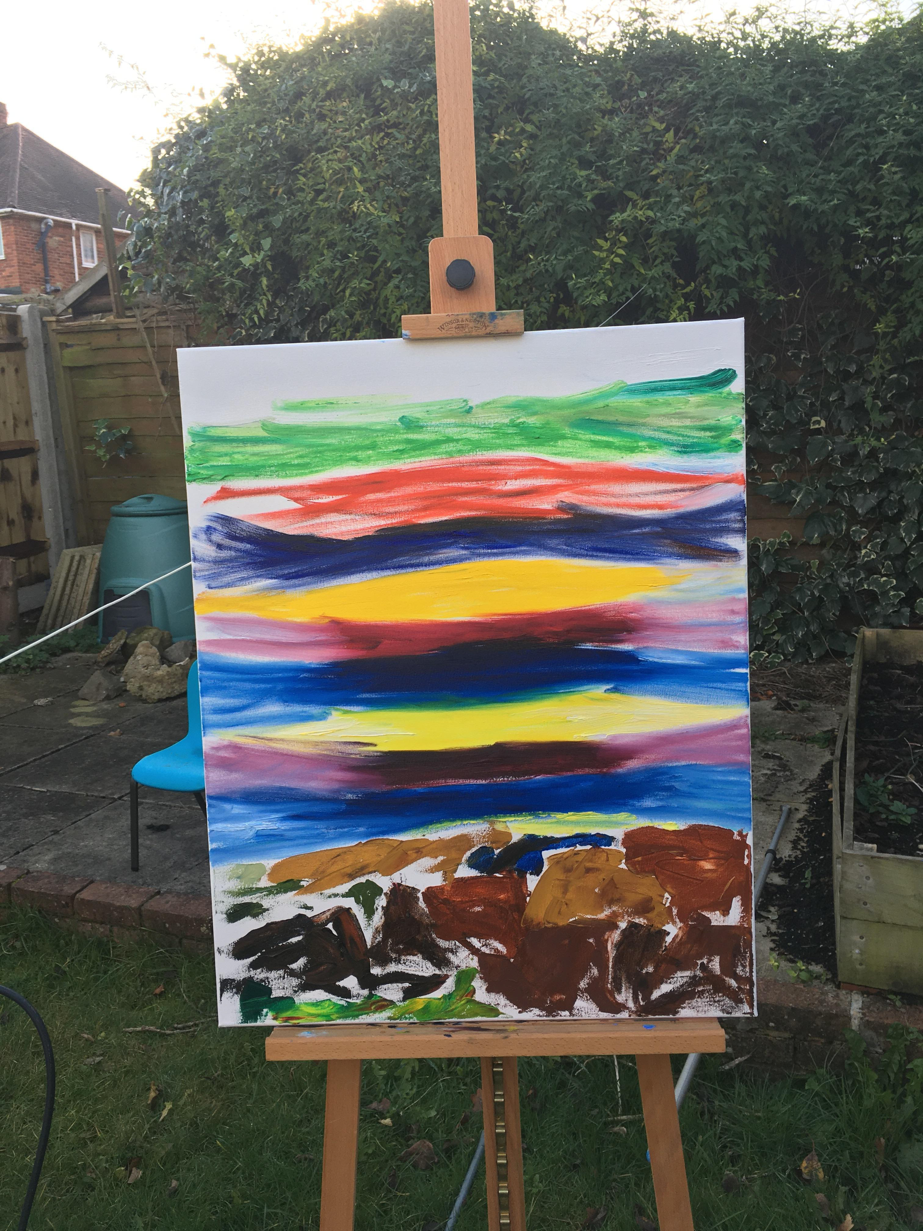 Marriage: first layer (image taken in outdoor studio)