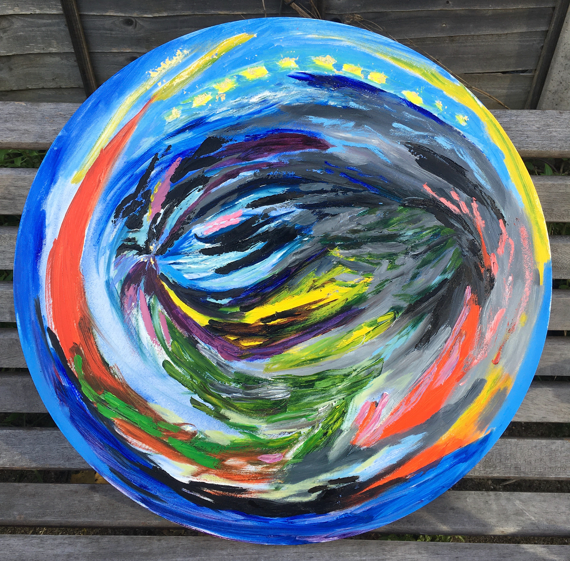 Beethoven String Quartet - third layer (image taken in outdoor studio).
