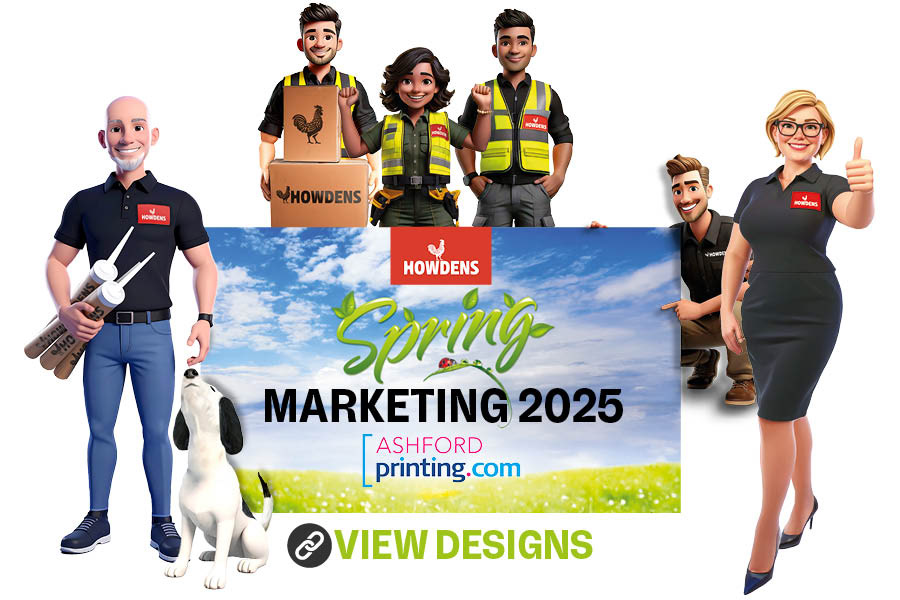Email Campaign to Howdens branches - Designed the 3D cartoon style characters