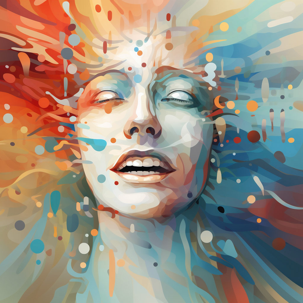 Prompt: Abstract Emotions: Develop an algorithm that converts emotions into abstract visual representations. Users can input their emotions, and the AI generates a unique graphic that reflects their inner feelings.