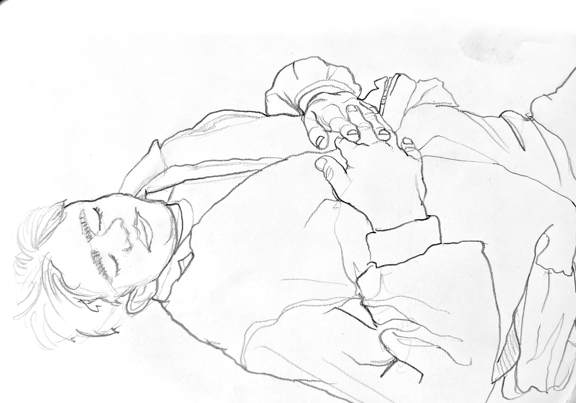 Live figure study at the park
