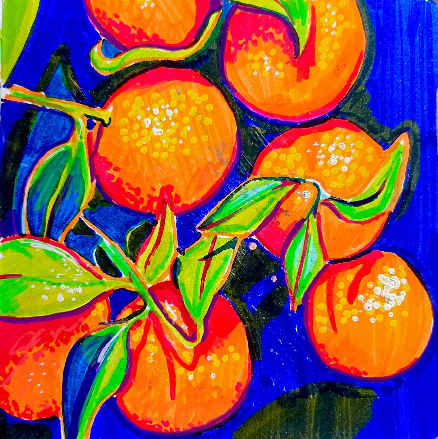 Still Life using Tombow markers