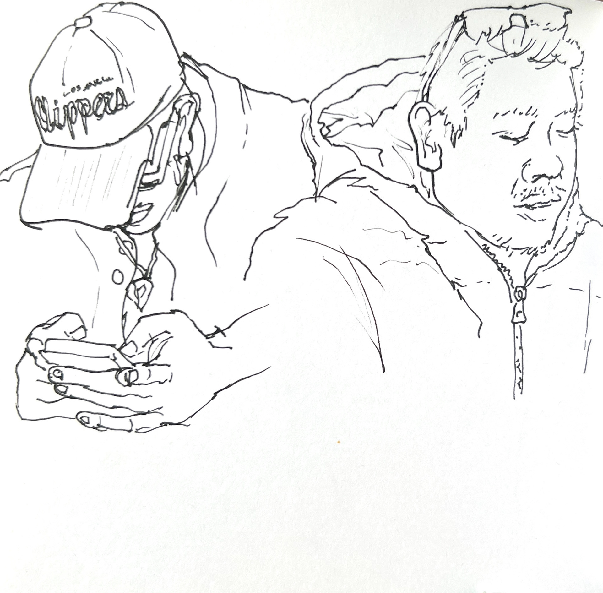Live portrait study
