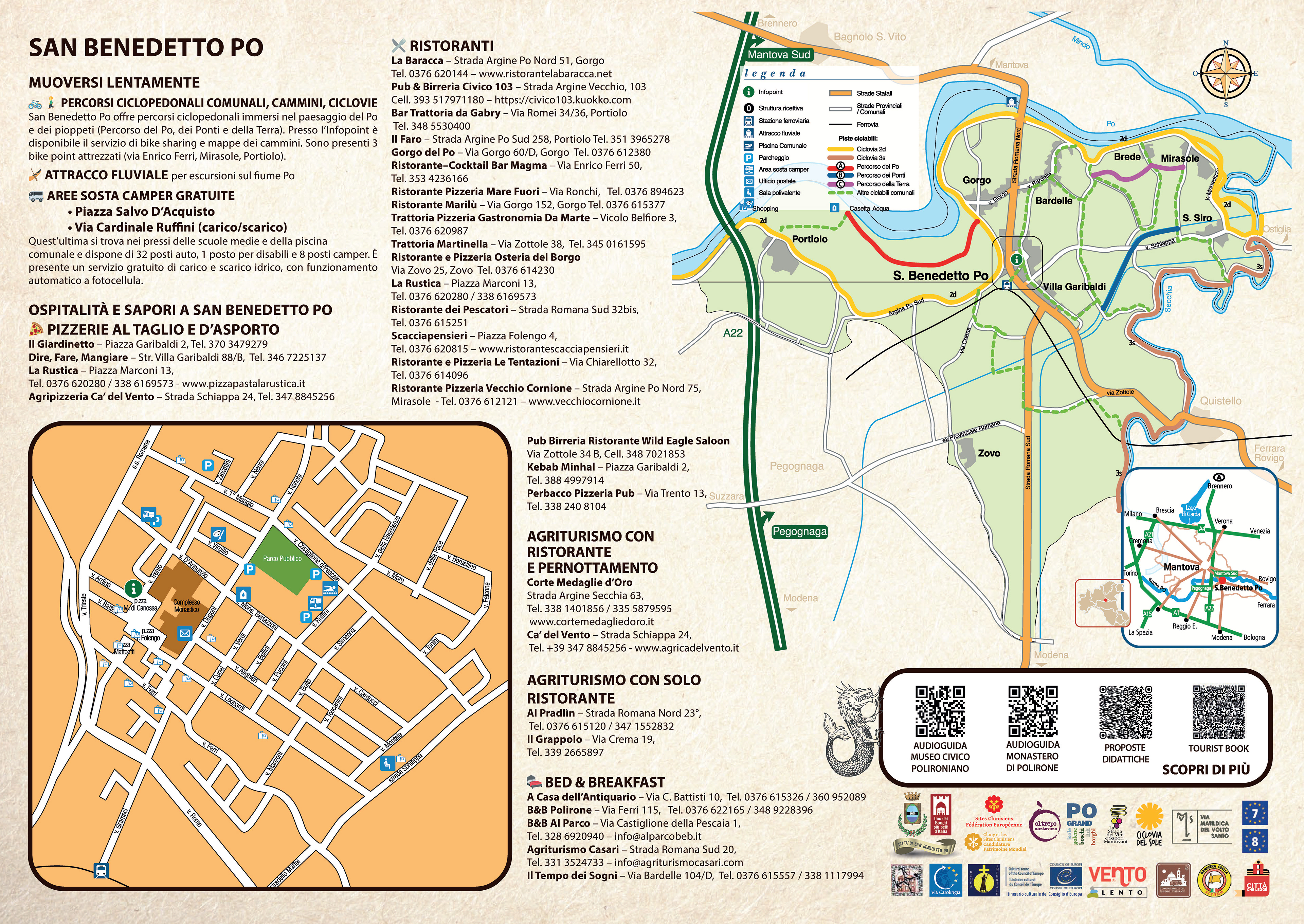 Map Back - Monastic Complex of Polirone - Italy