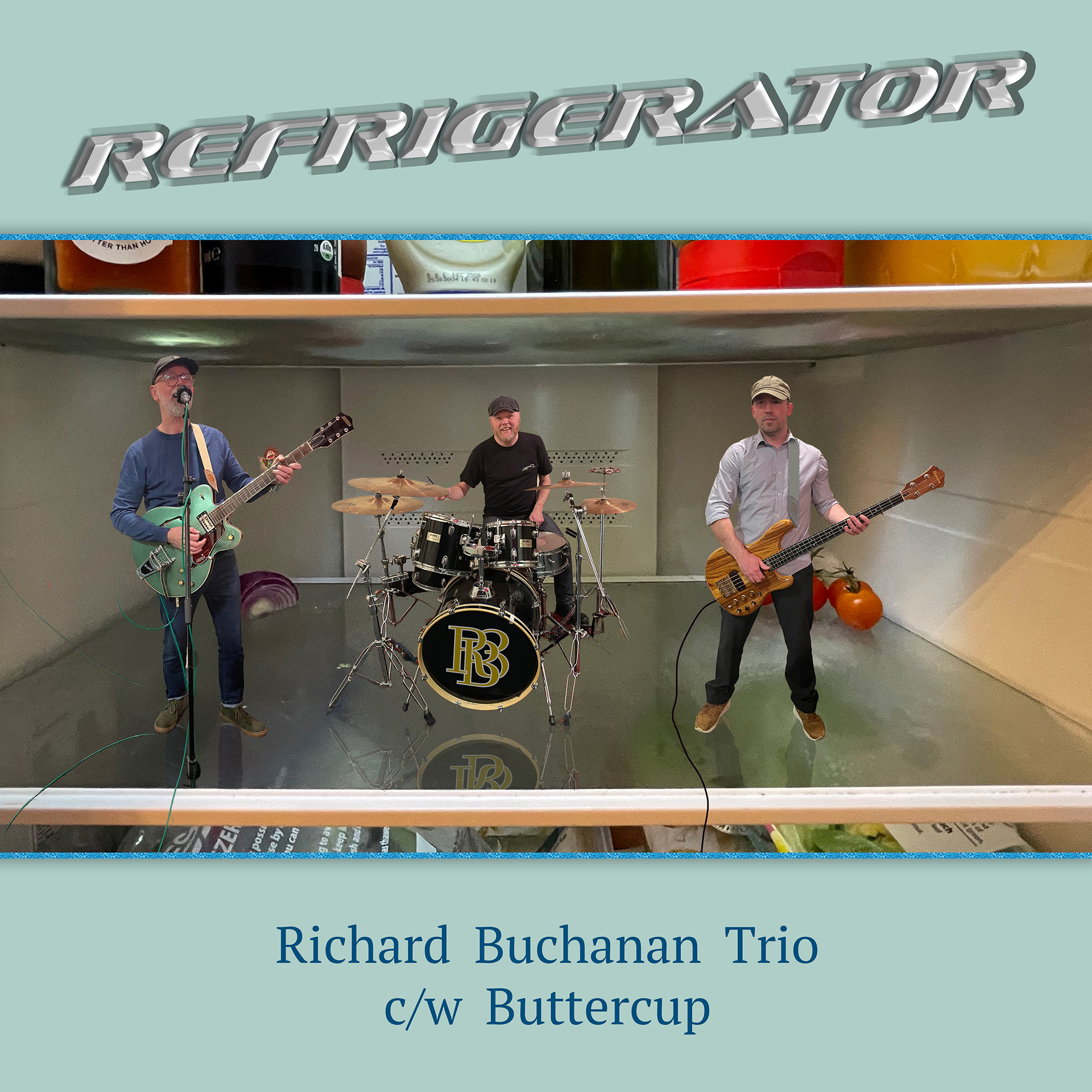 Cover image for this release is a picture of the band performing inside a refrigerator.