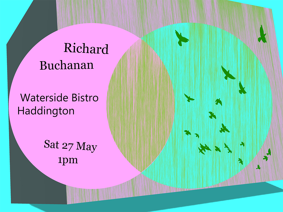 Promotional flyer for the gig
