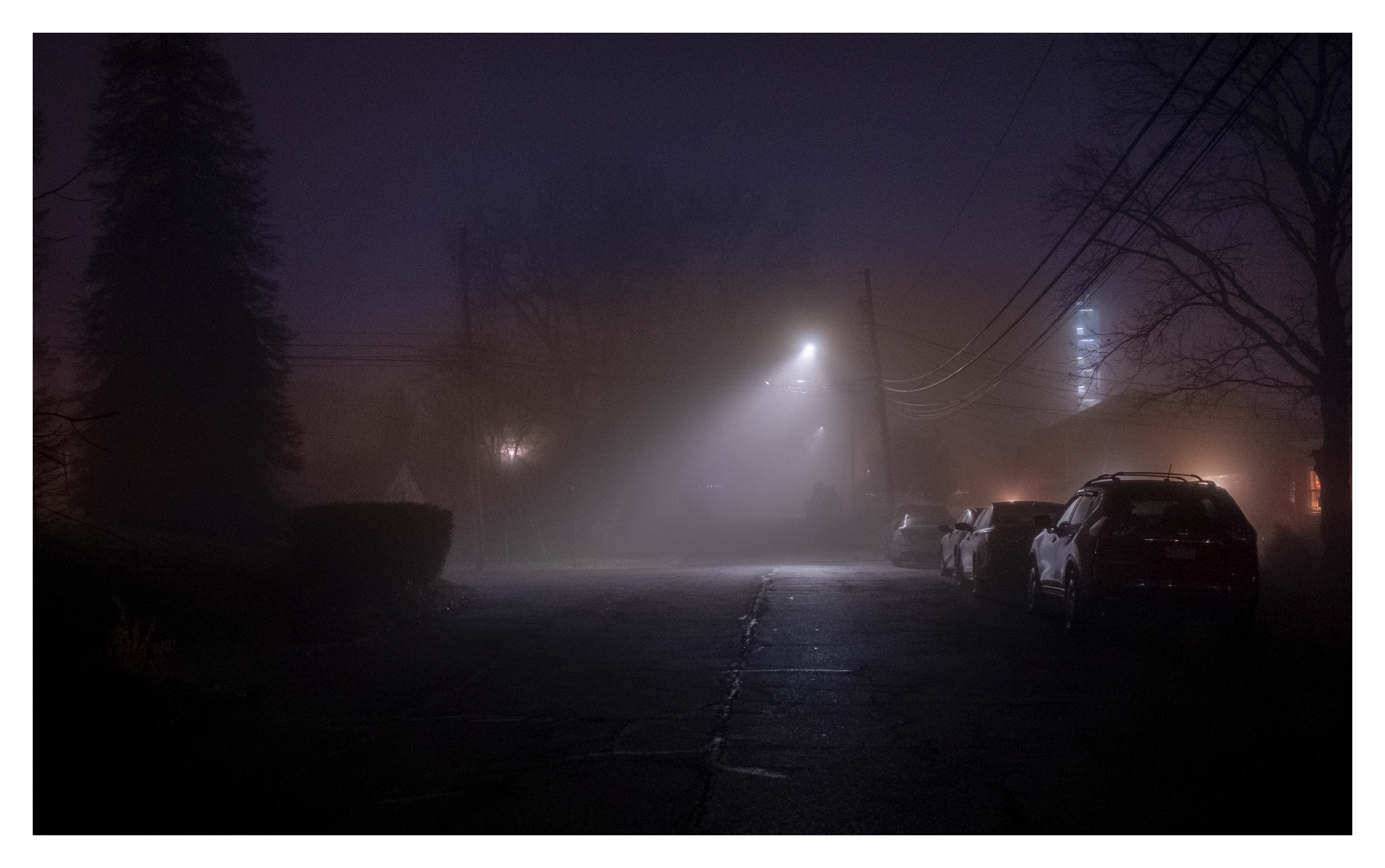 Fog on Grandview Ave. in Bridgeville, PA ©2023 Brent Miller Photography