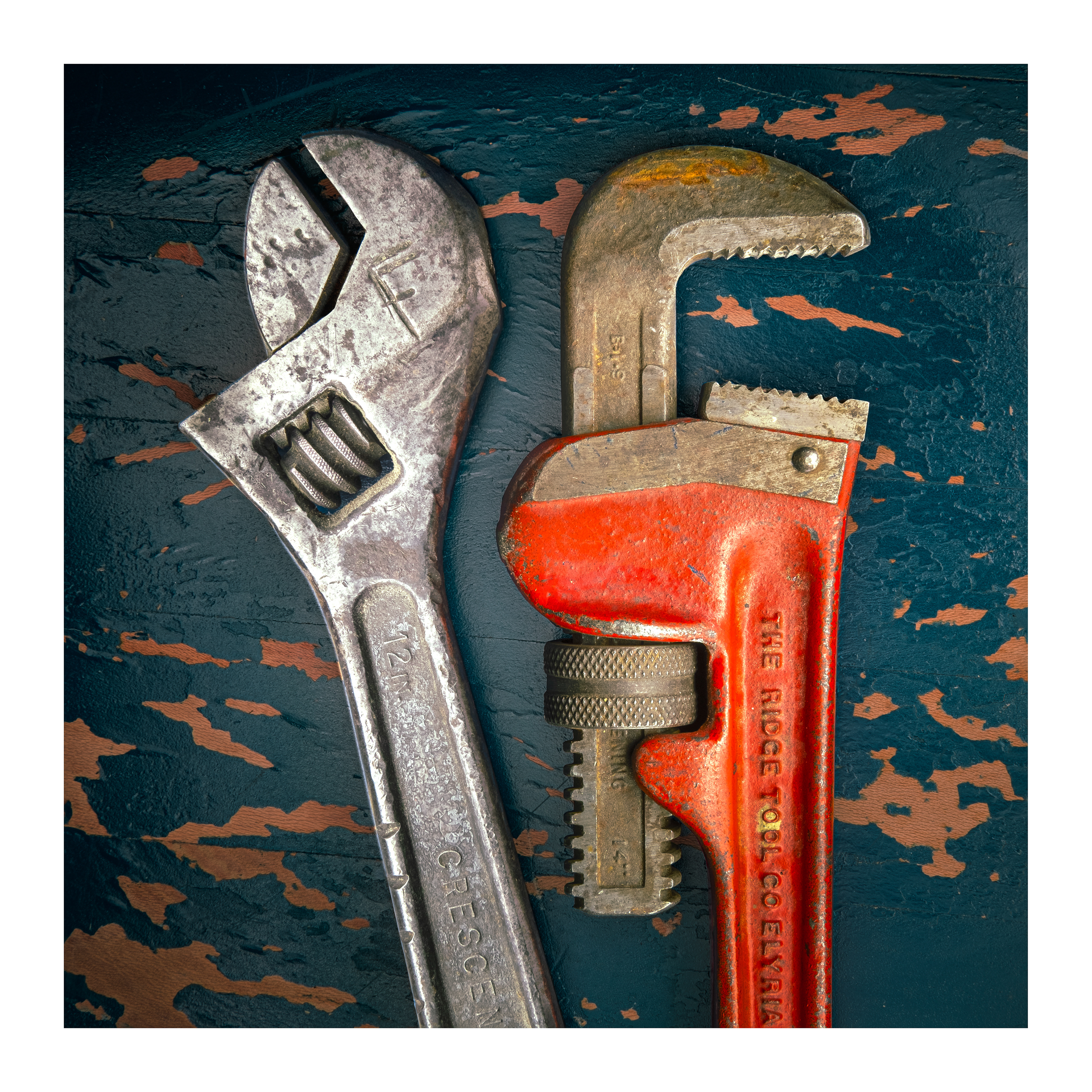 Two old wrenches ©2023 Brent Miller Photography