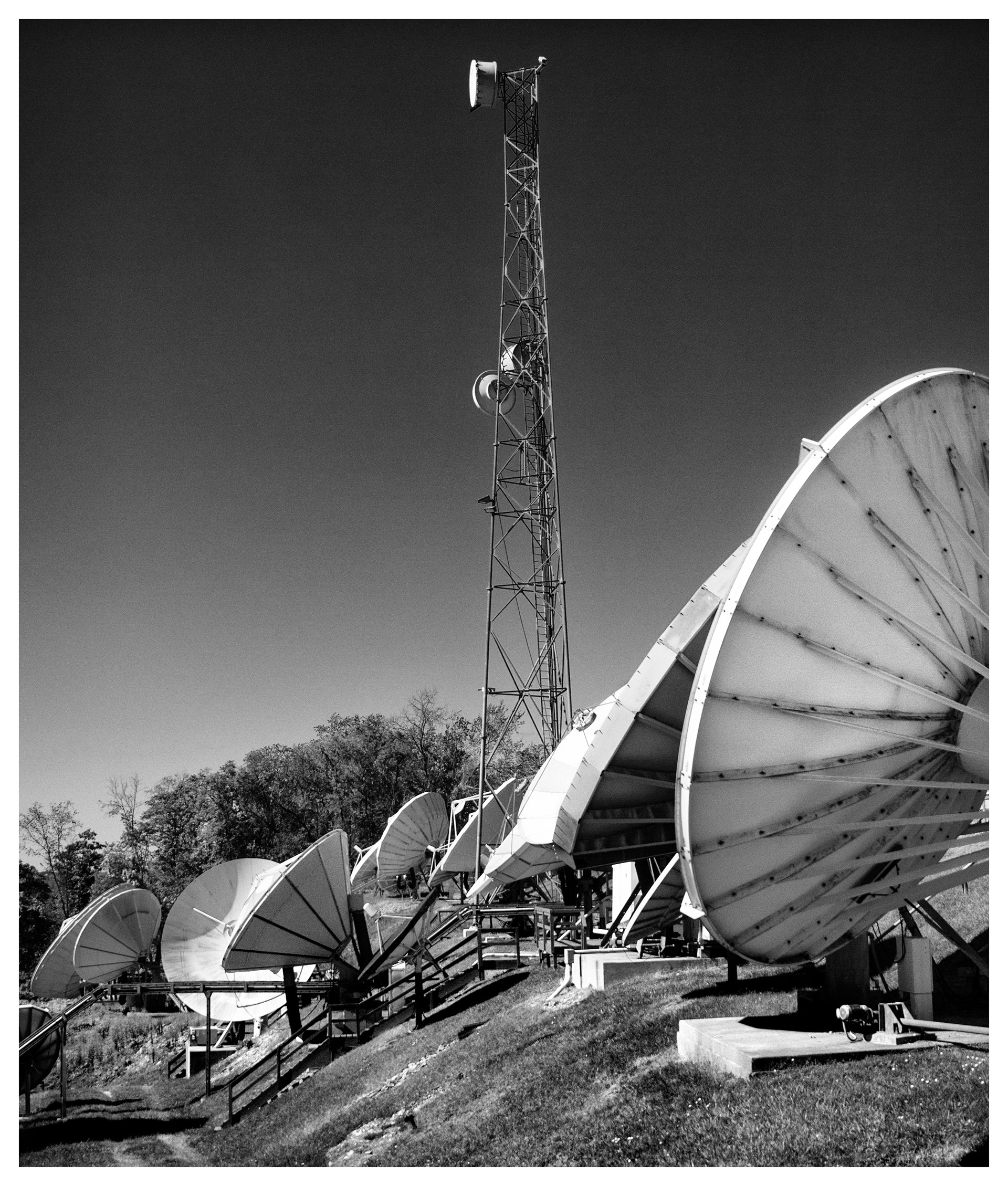 Satellite dishes in New Kensington, PA ©2023 Brent Miller Photography