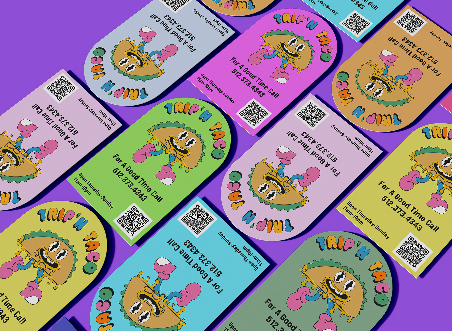 Trip'n Tacos Business Cards