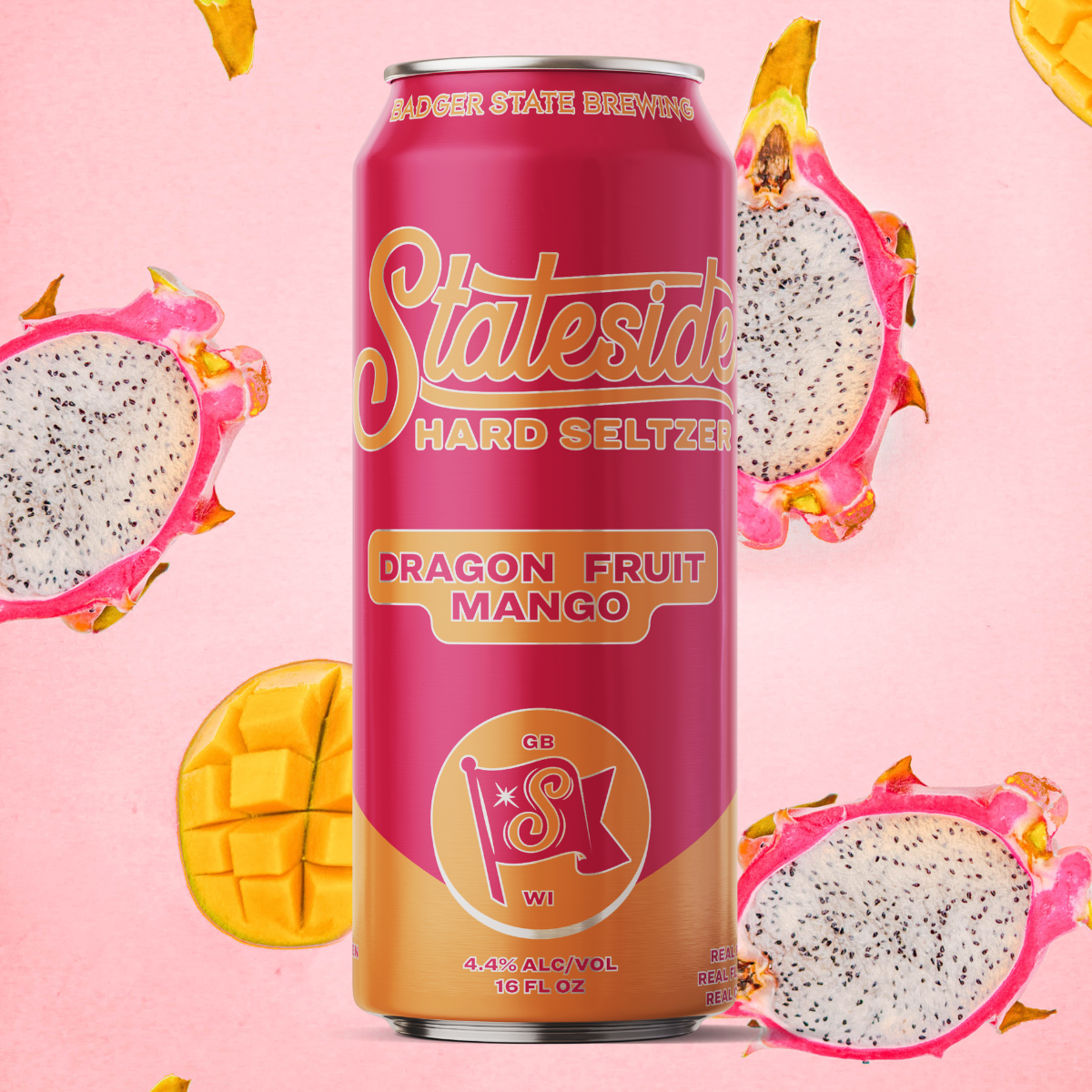 Dragon Fruit Mango Stateside Hard Seltzer