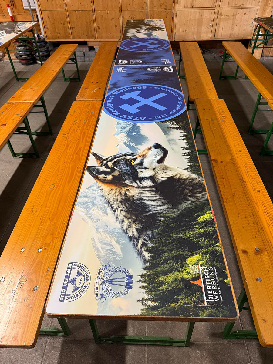 Biertischauflagen für den ATSV Kohlgrube Wolfsegg