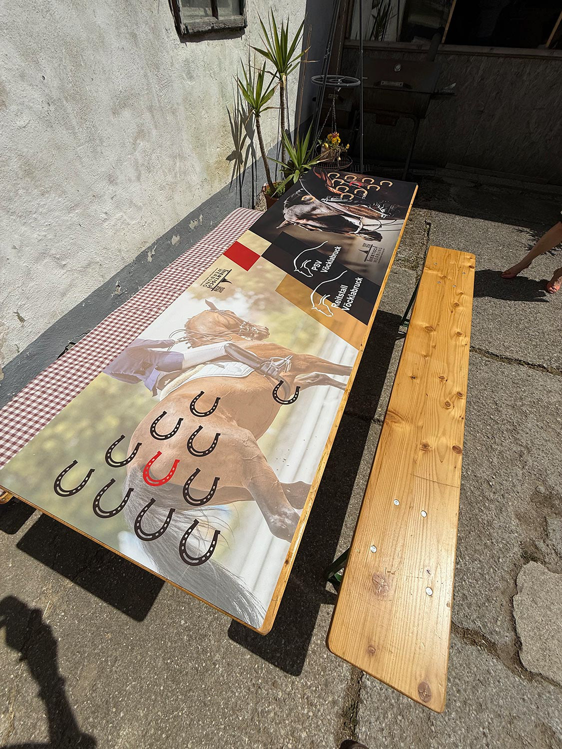 Biertischauflagen Pferdesportverein und Reitstall Vöcklabruck 4