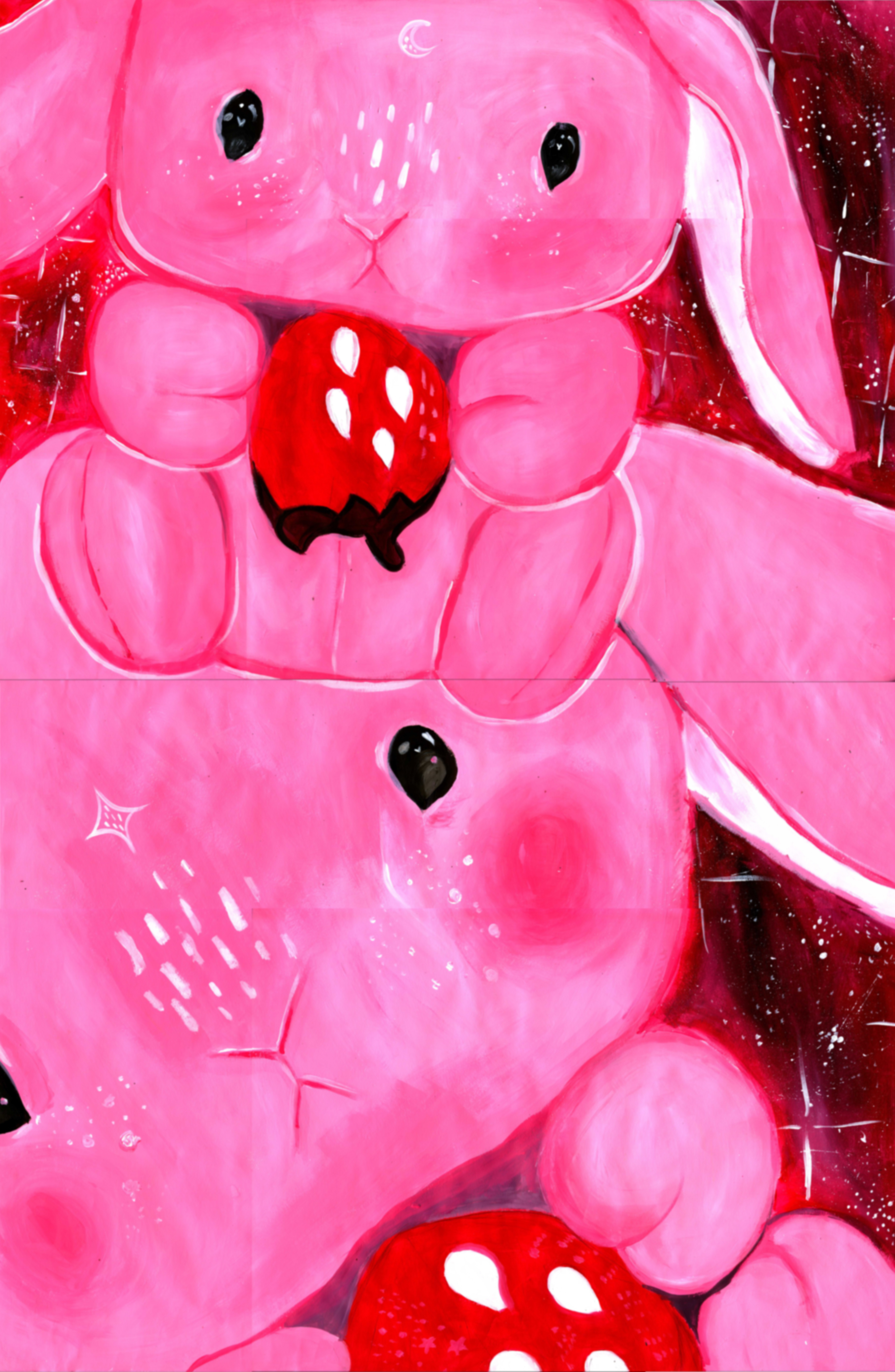 A large painting made with acrylic, done for an assignment in 2022. The goal was to multiply the dimensions of a physical object in two different ways and visually depict it.